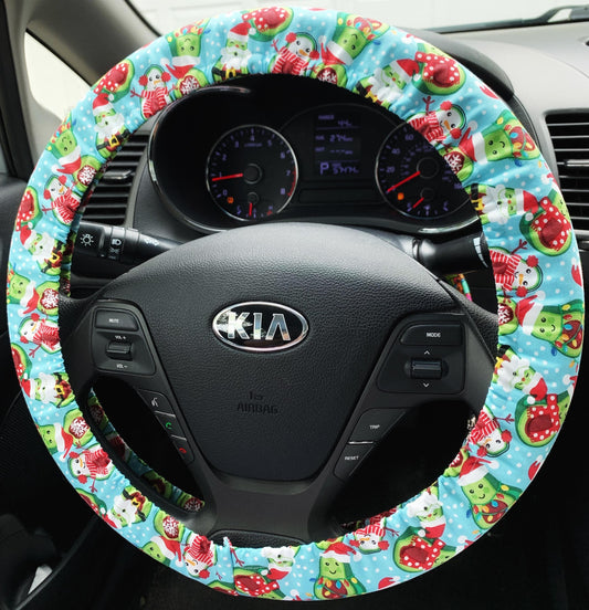 Christmas Avocado Steering Wheel Cover