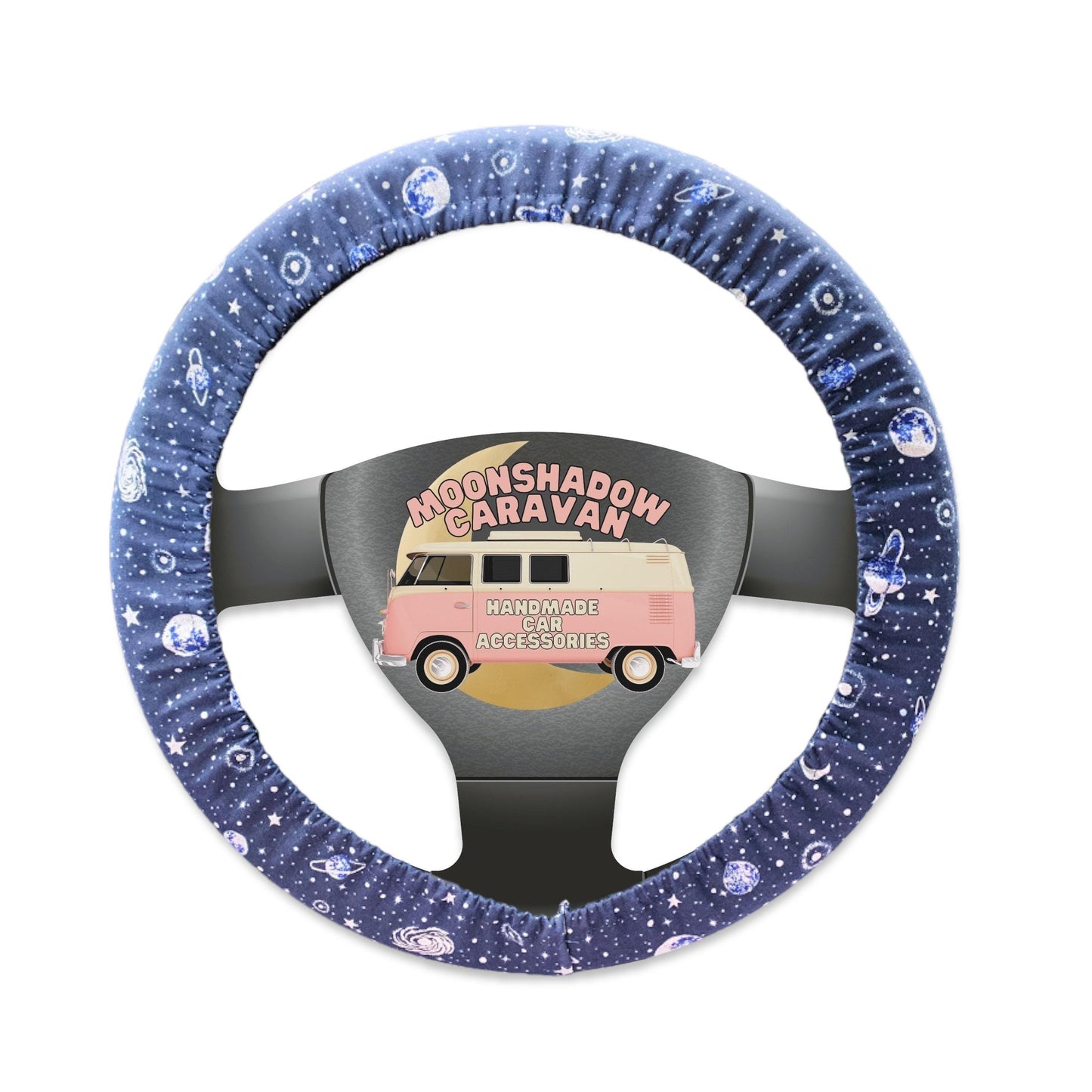 Navy Galaxy Steering Wheel Cover