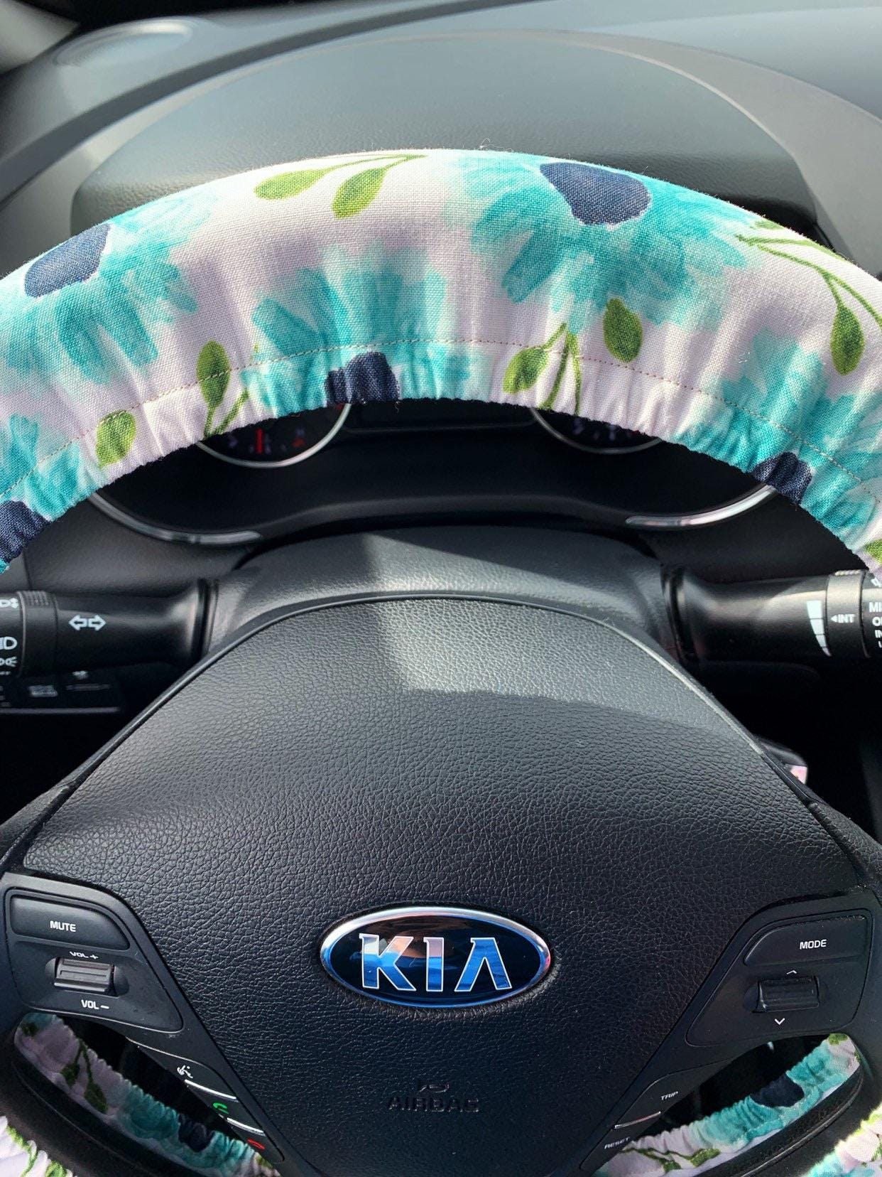 Watercolor Floral Steering Wheel Cover