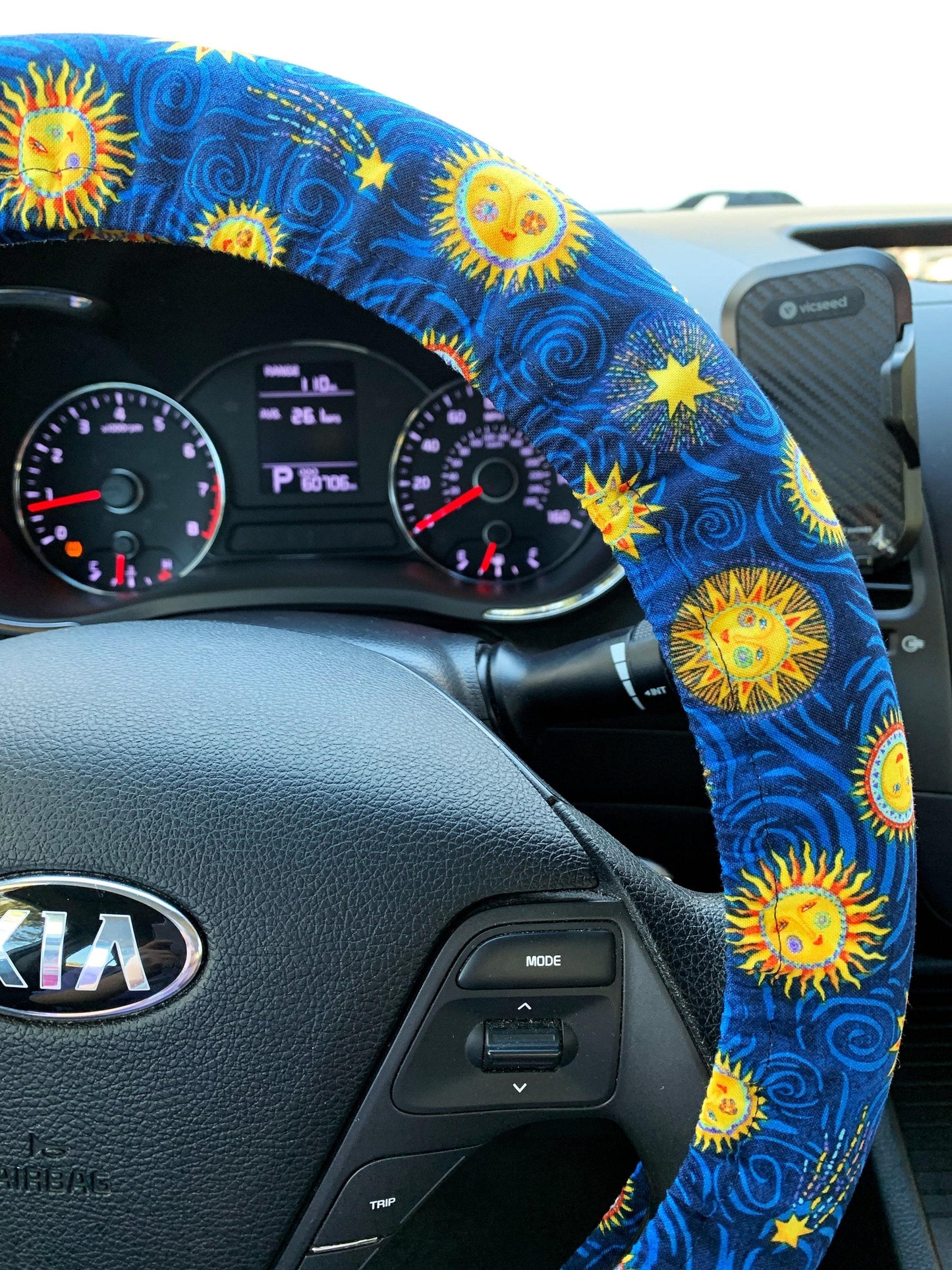 Celestial Sun Steering Wheel Cover
