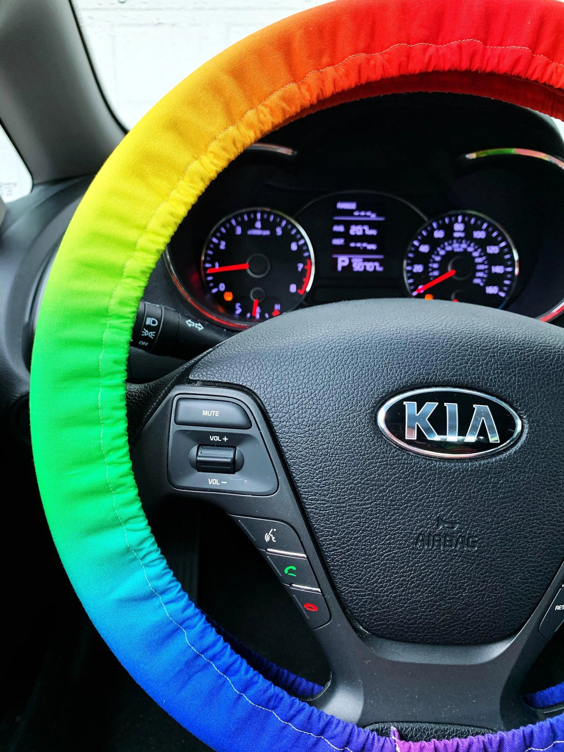 Ombre Rainbow Steering Wheel Cover Moonshadow Caravan
