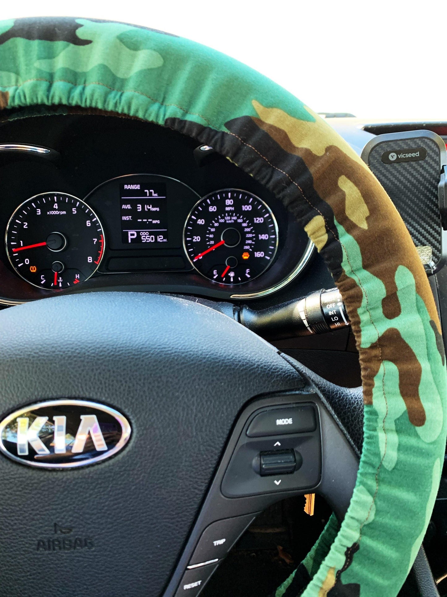 Camouflage Steering Wheel Cover