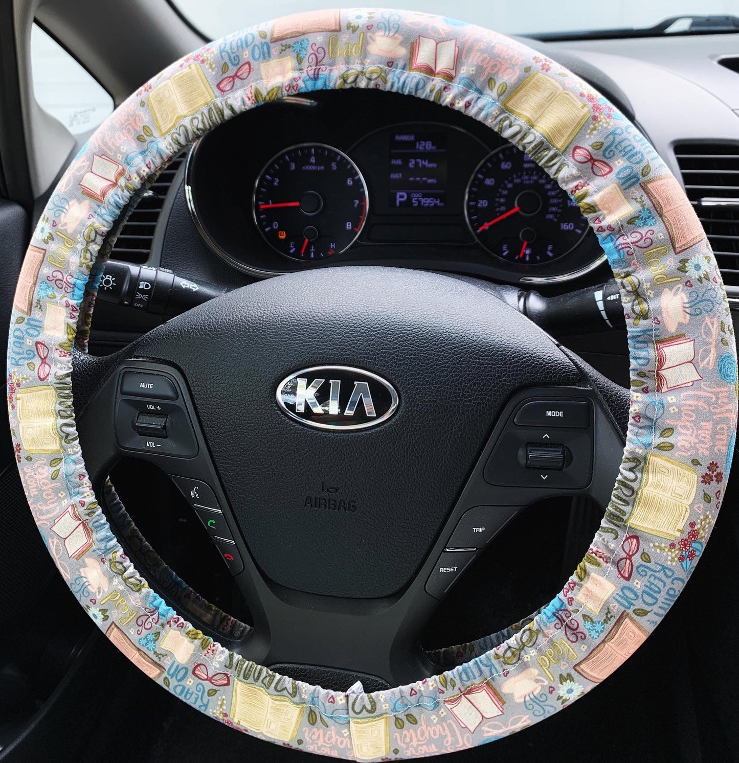 Book Lover Steering Wheel Cover