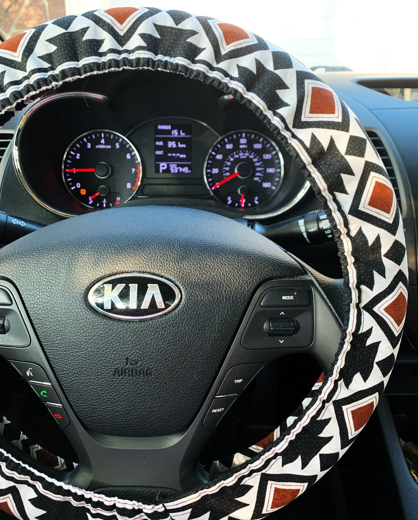 Geo Aztec Steering Wheel Cover