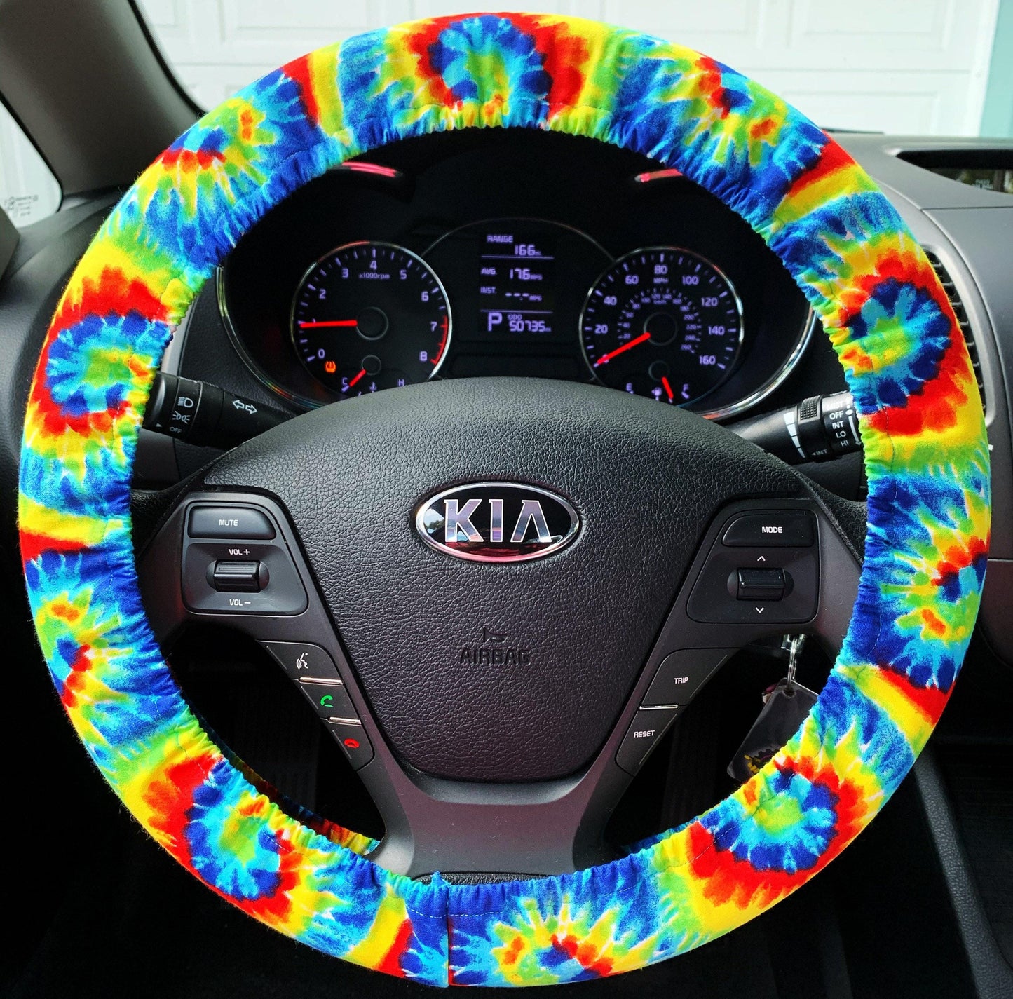 Tie Dye Steering Wheel Cover
