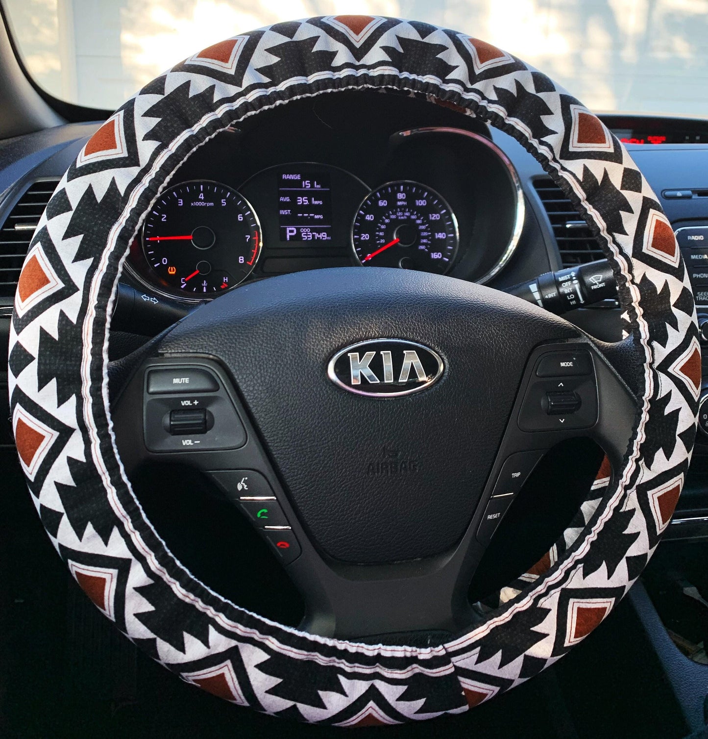 Geo Aztec Steering Wheel Cover