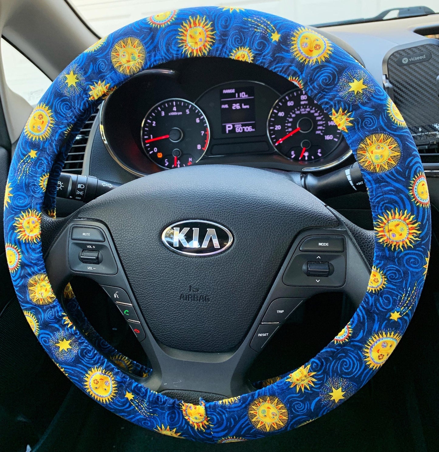 Celestial Sun Steering Wheel Cover