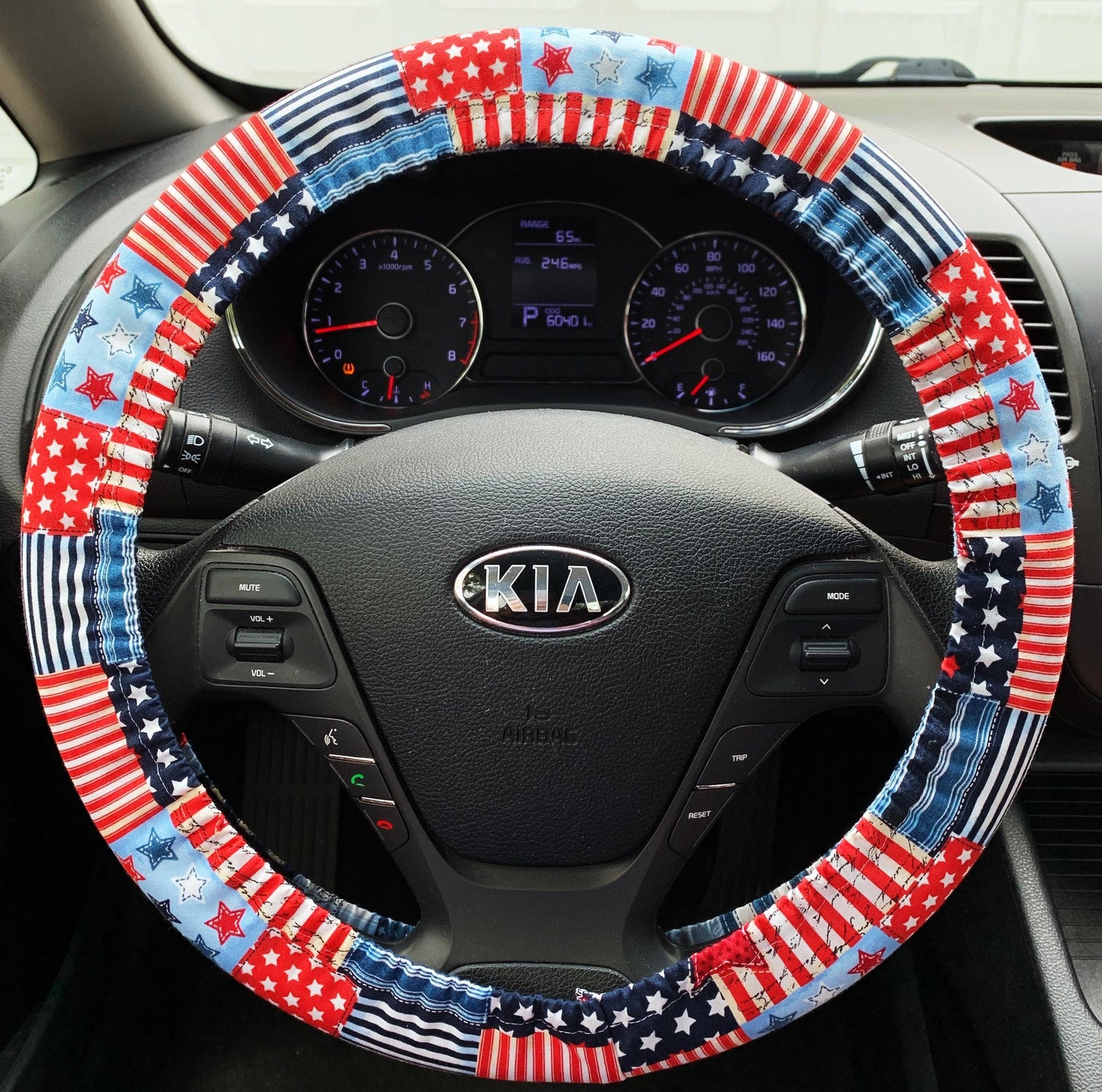 Patriotic Steering Wheel Cover
