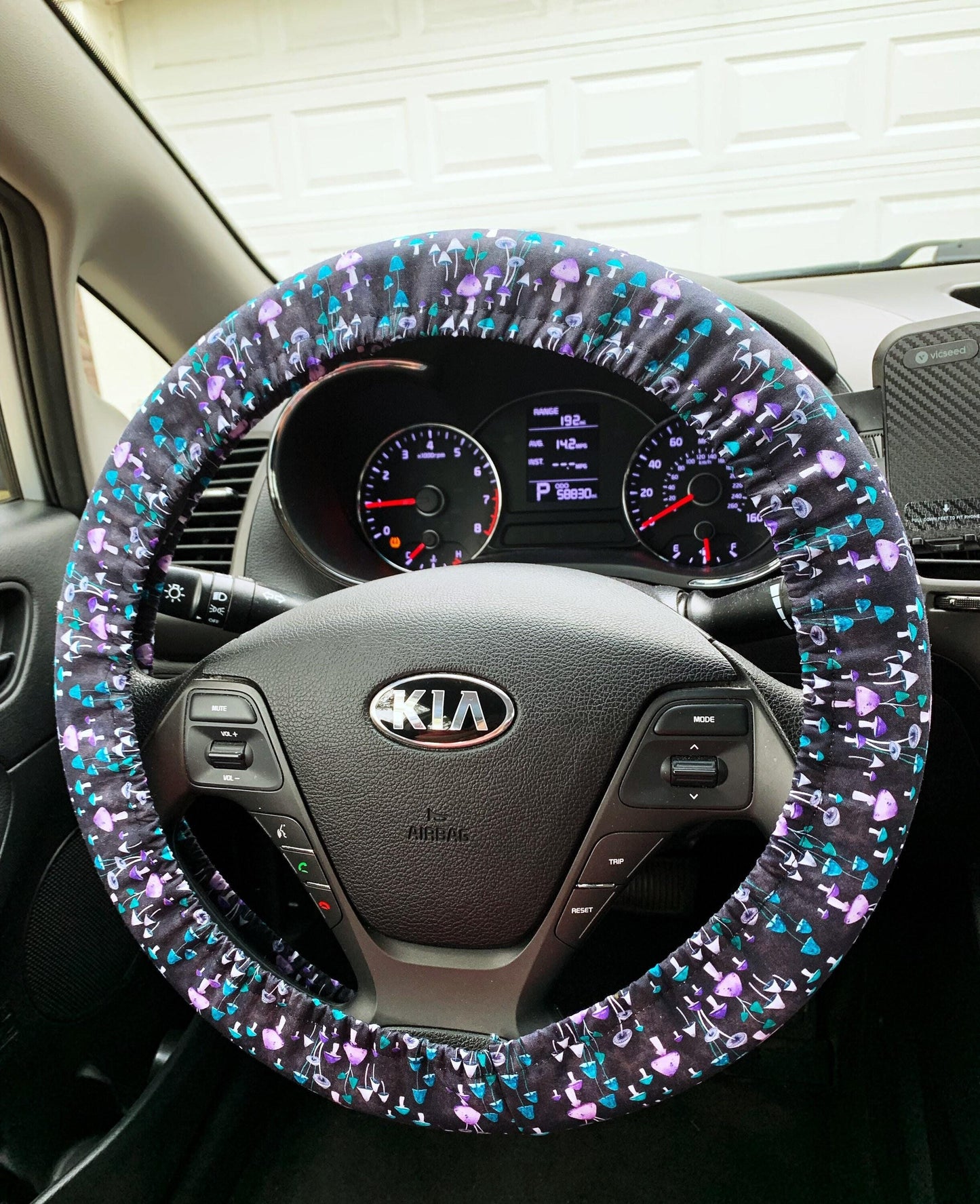 Psychedelic Mushroom Steering Wheel Cover