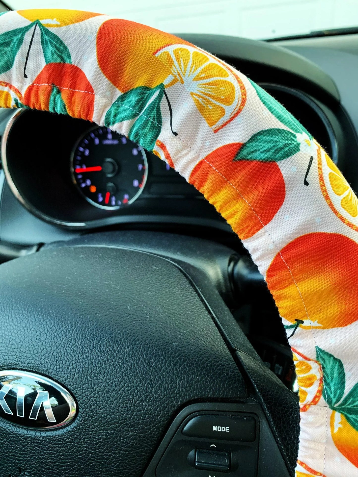 Orange Blossom Steering Wheel Cover Moonshadow Caravan