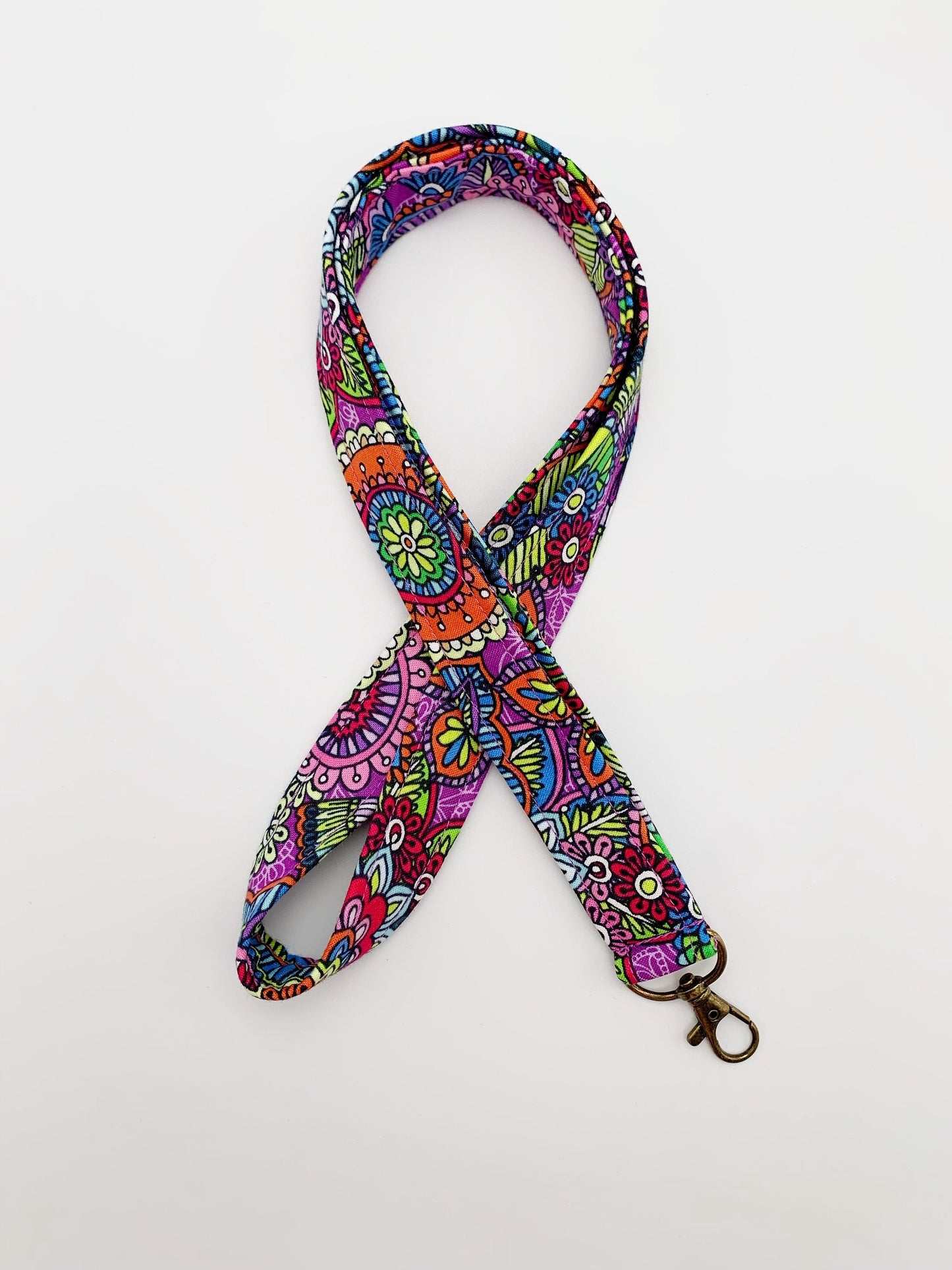 Flower, Butterly, Paisley Lanyard Badge Holder