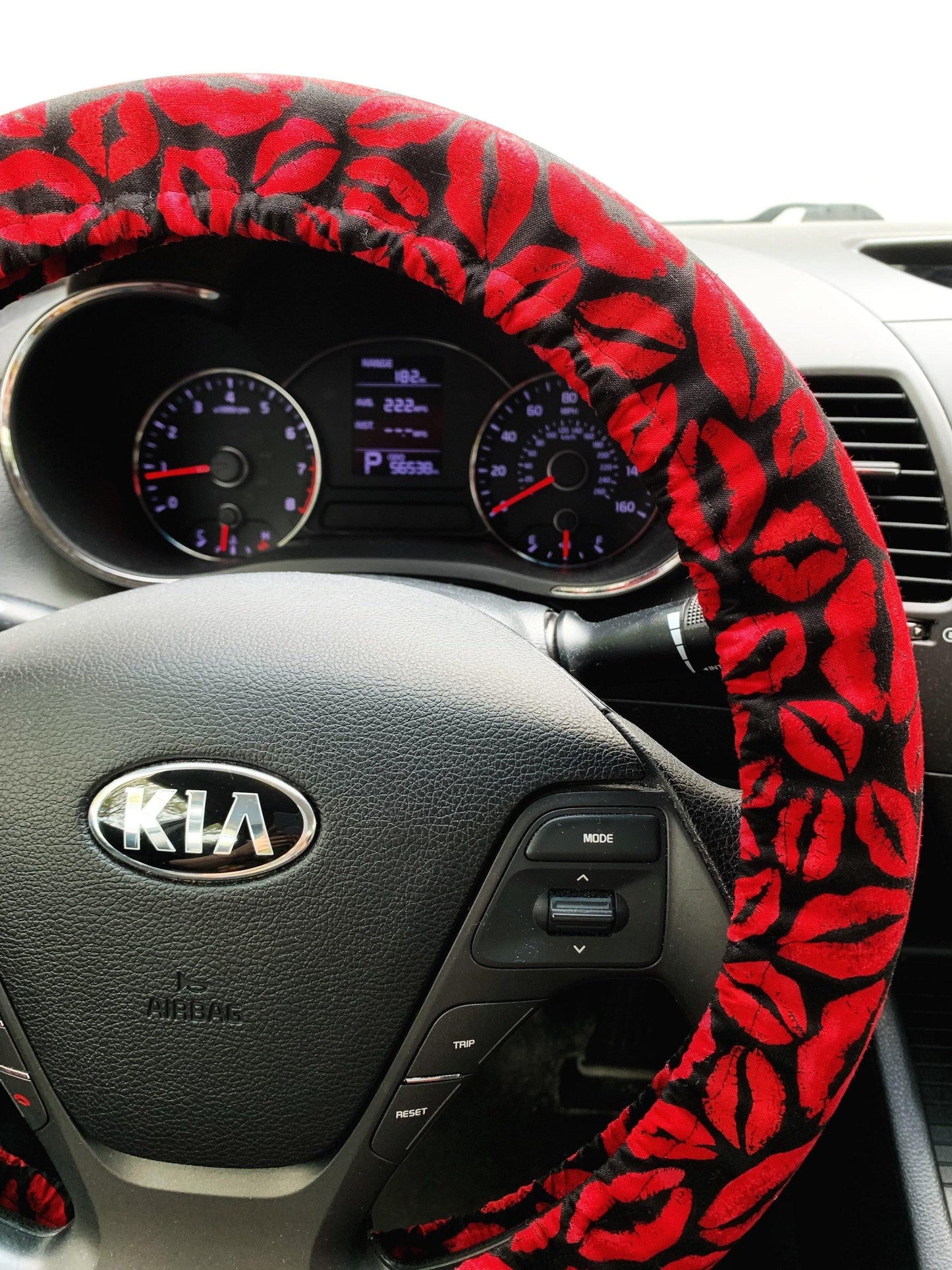 Red Lip Steering Wheel Cover