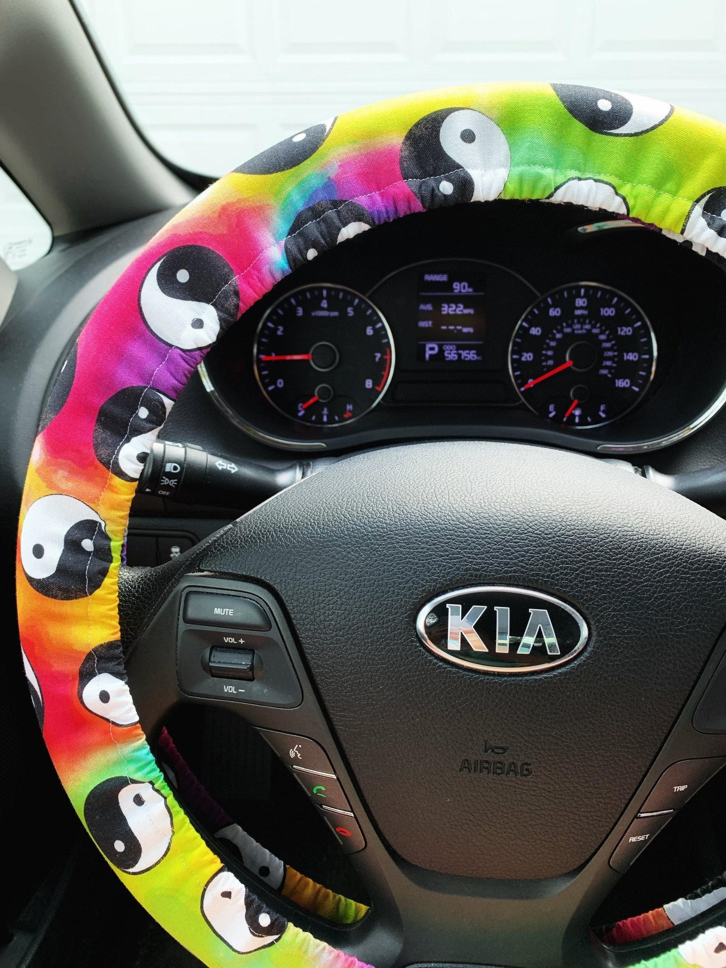 Yin Yang Steering Wheel Cover