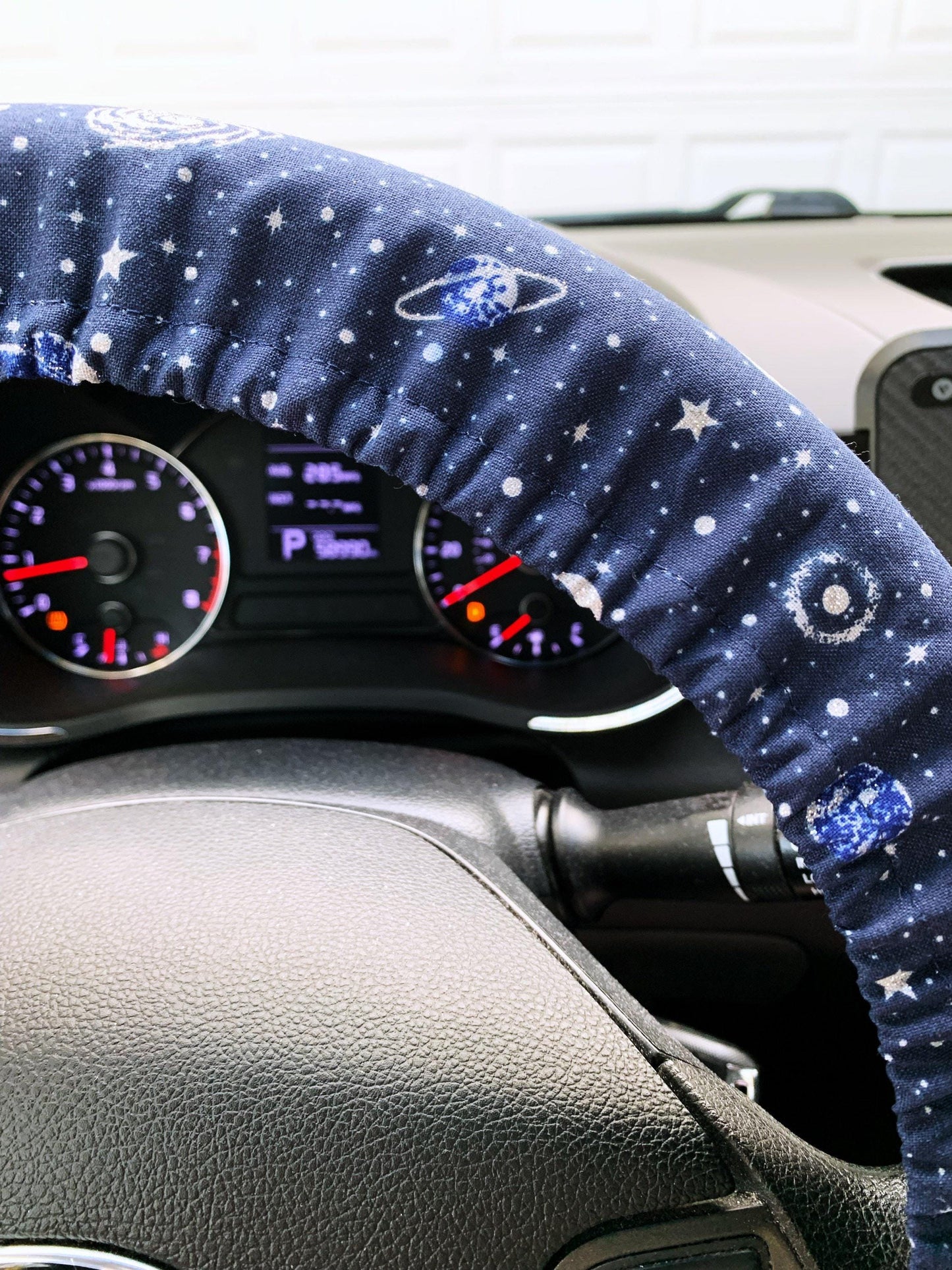 Navy Galaxy Steering Wheel Cover