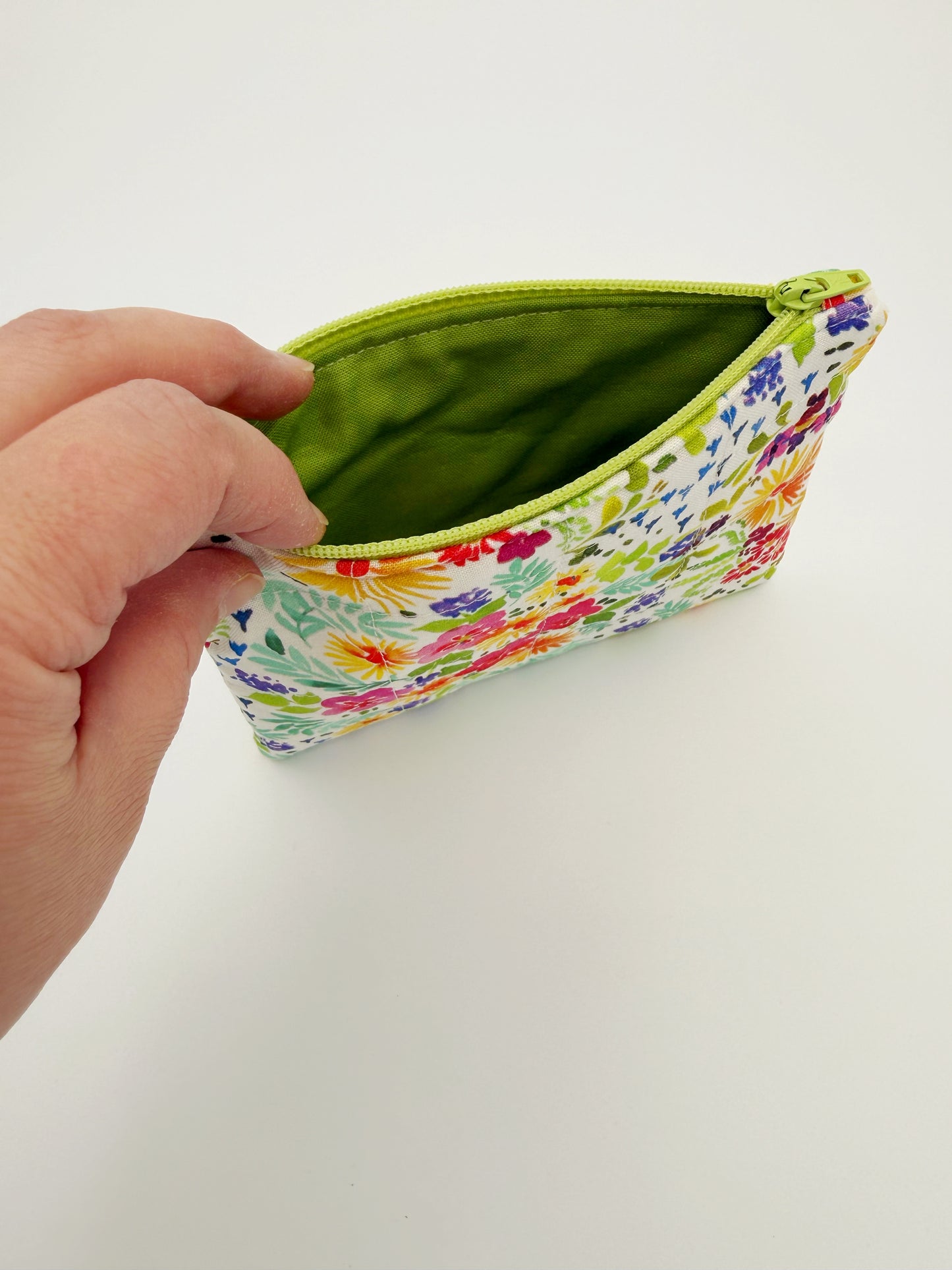 Quilted Floral Coin Purse