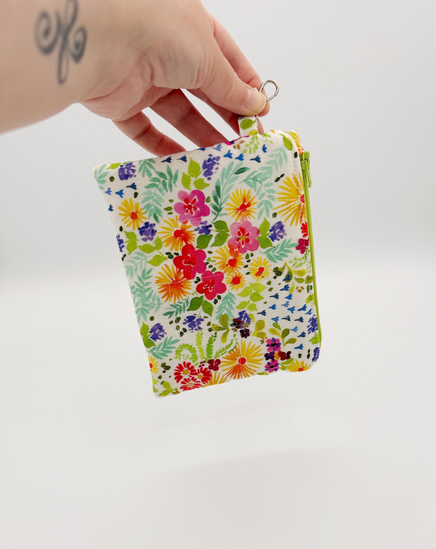 Quilted Floral Coin Purse