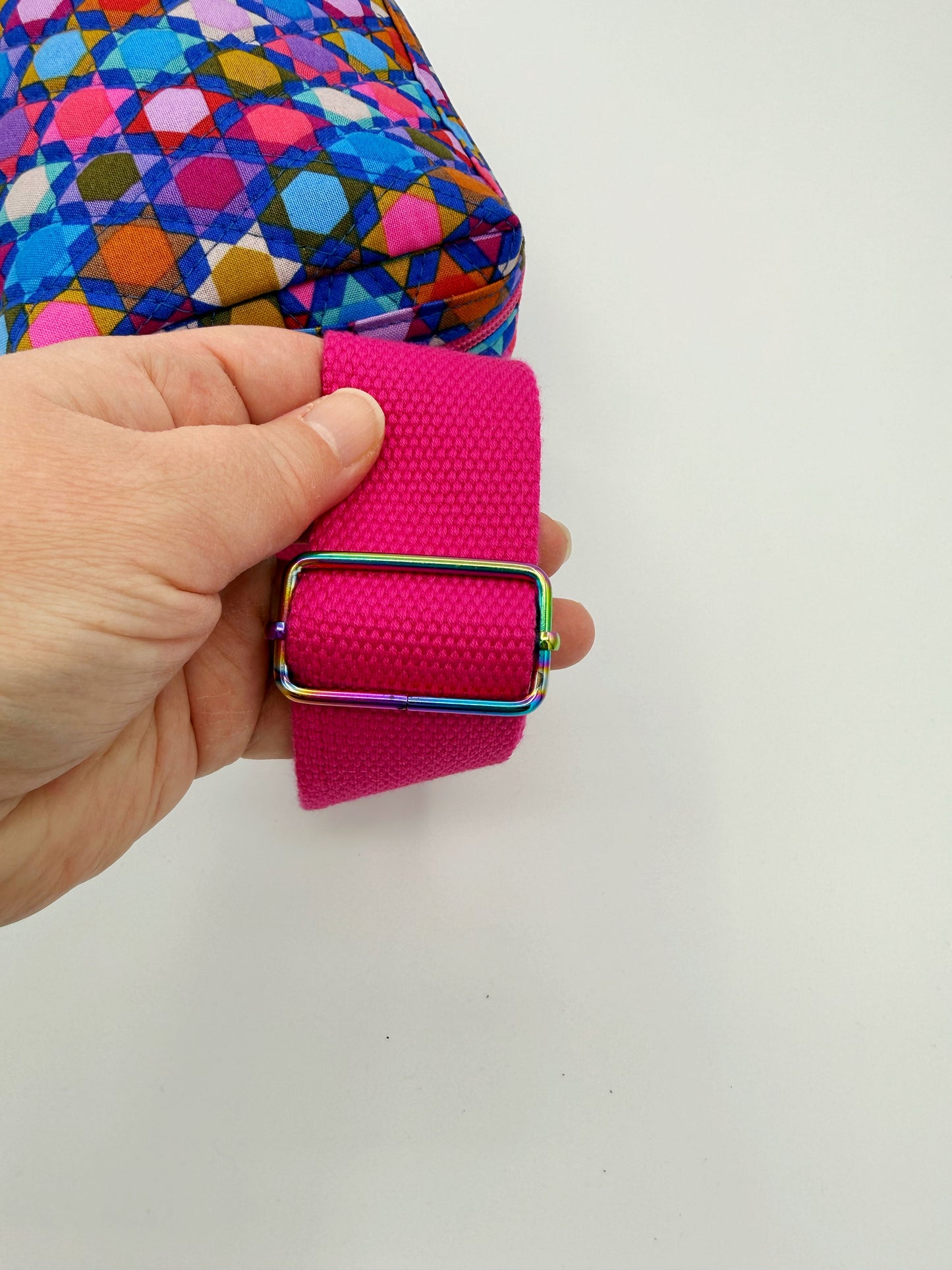 Quilted Piecework Crossbody Bag, Oh My Stars Belt Bag Fanny Pack