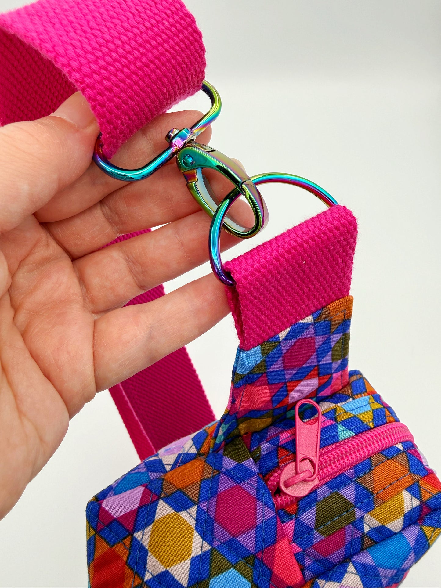 Quilted Piecework Crossbody Bag, Oh My Stars Belt Bag Fanny Pack