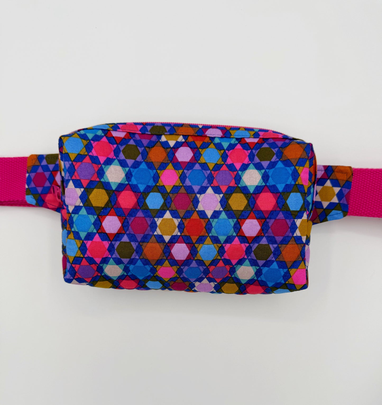 Quilted Piecework Crossbody Bag, Oh My Stars Belt Bag Fanny Pack