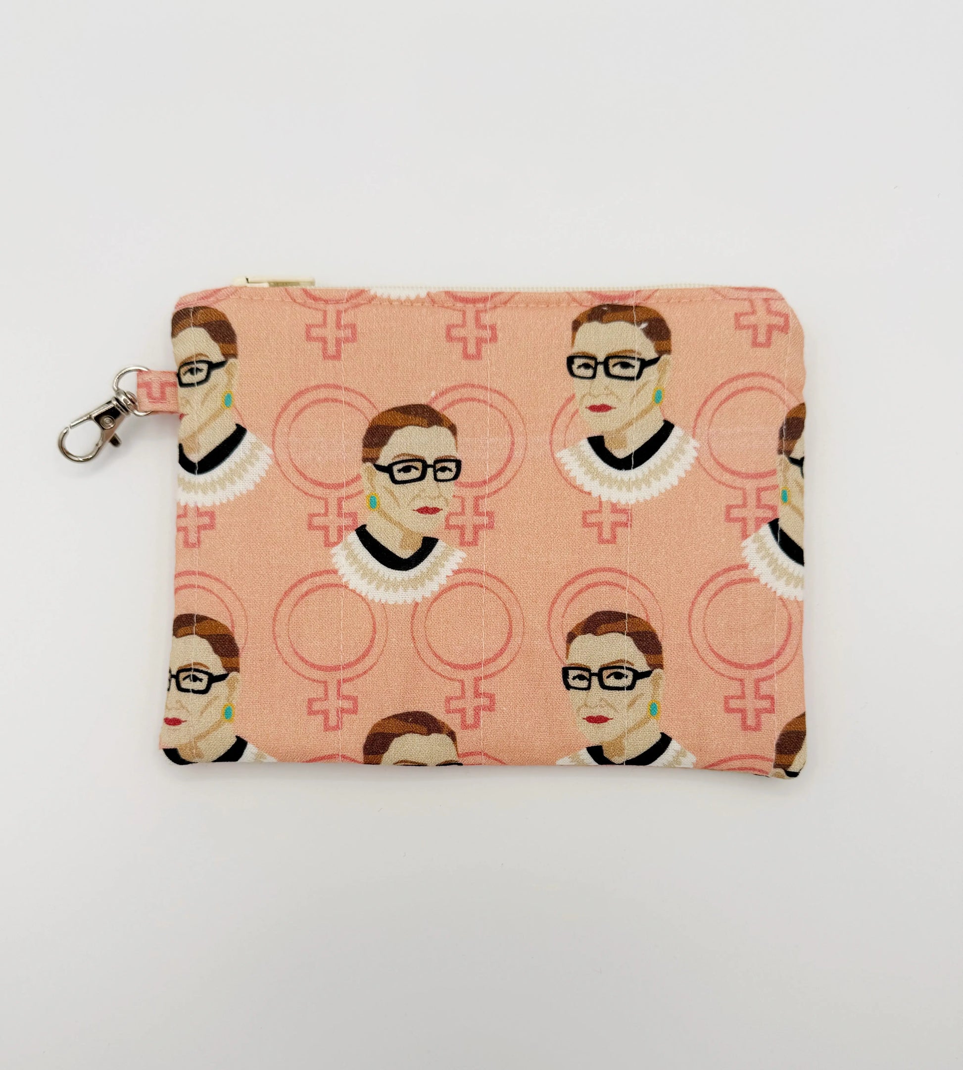 Ruth Bader Ginsburg Coin Purse, RBG Womens Rights Activist Change Pouch Moonshadow Caravan