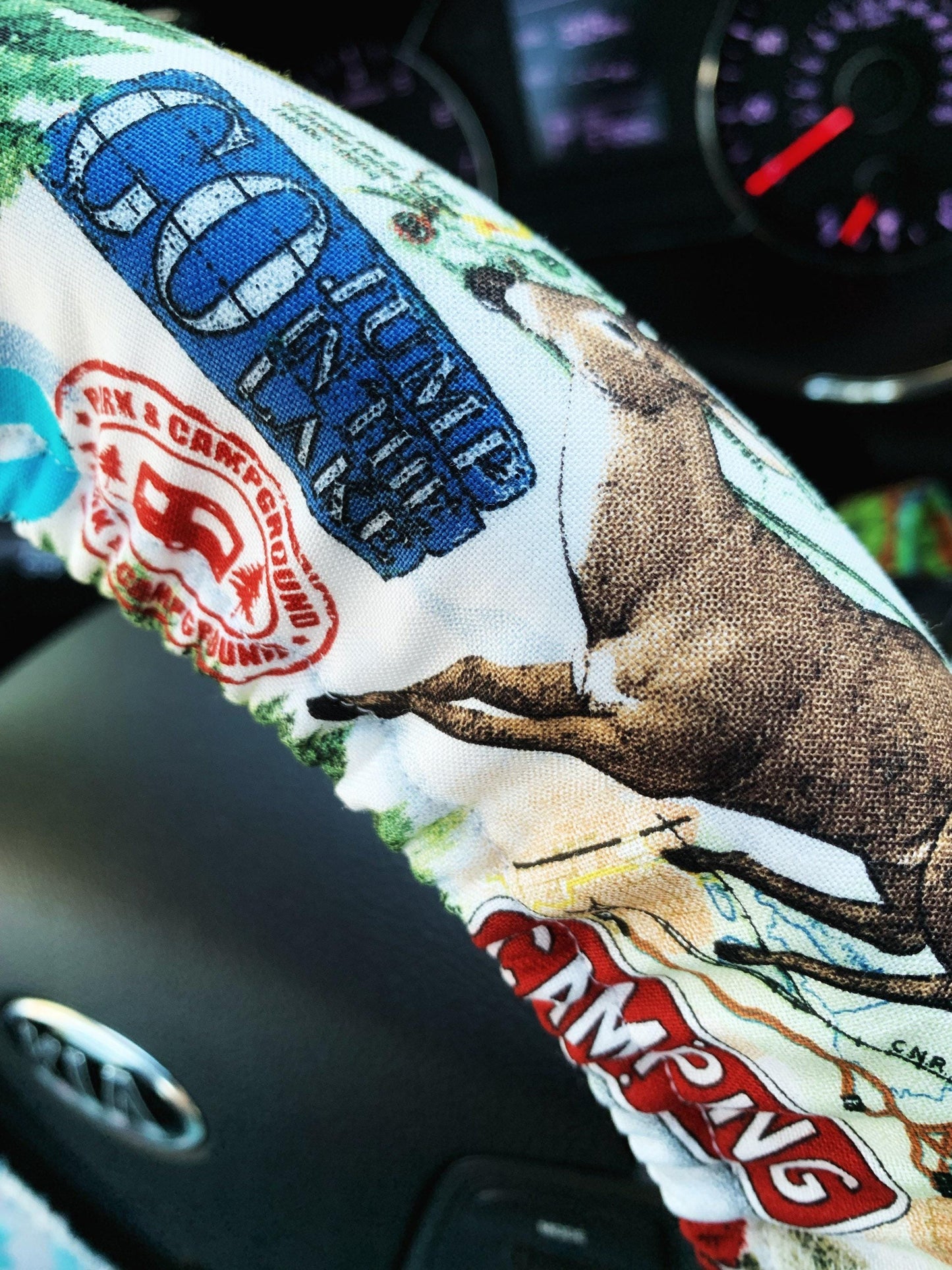 Camping Outdoors Steering Wheel Cover