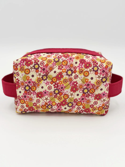 Wildflower Boxy Bag, Small Zippered Everything Bag