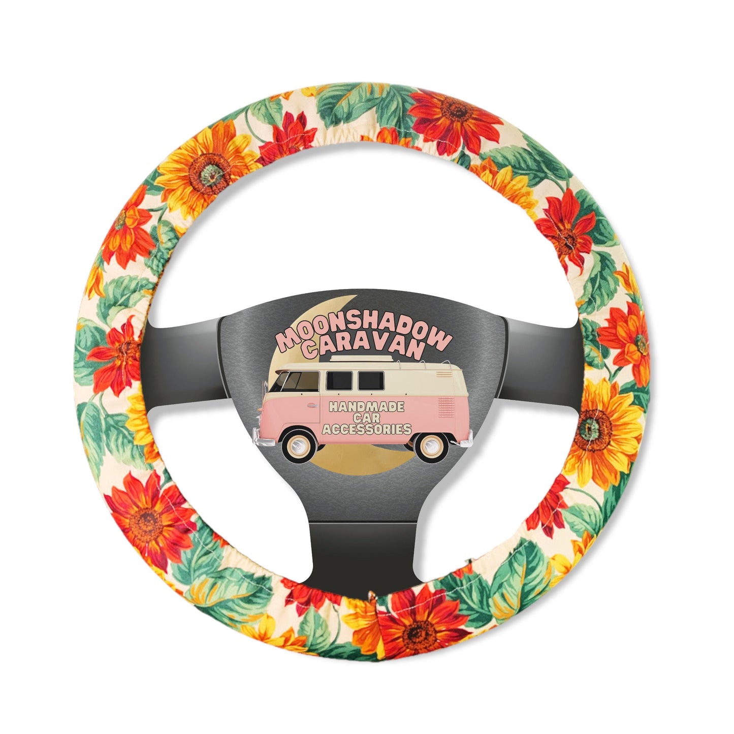 Sunflower Steering Wheel Cover