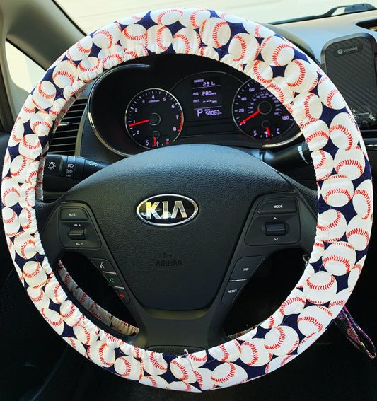 Baseball Steering Wheel Cover