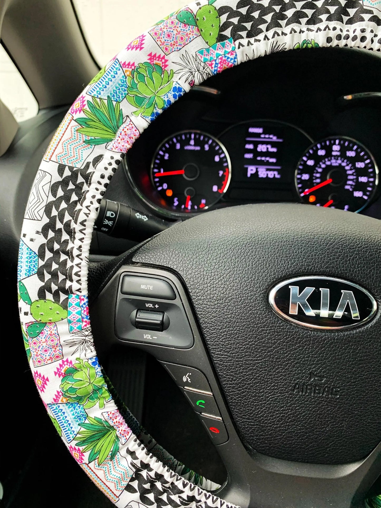Cactus Succulent Steering Wheel Cover Moonshadow Caravan