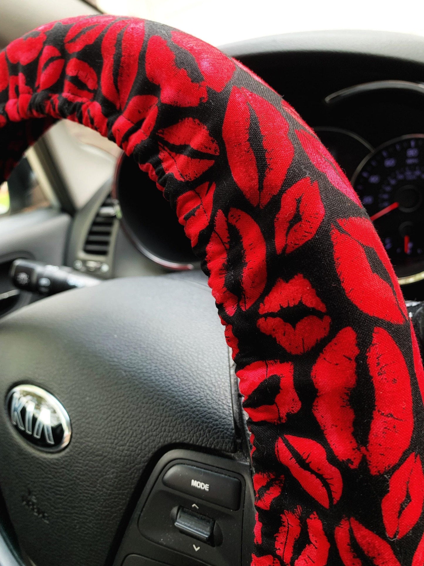 Red Lip Steering Wheel Cover