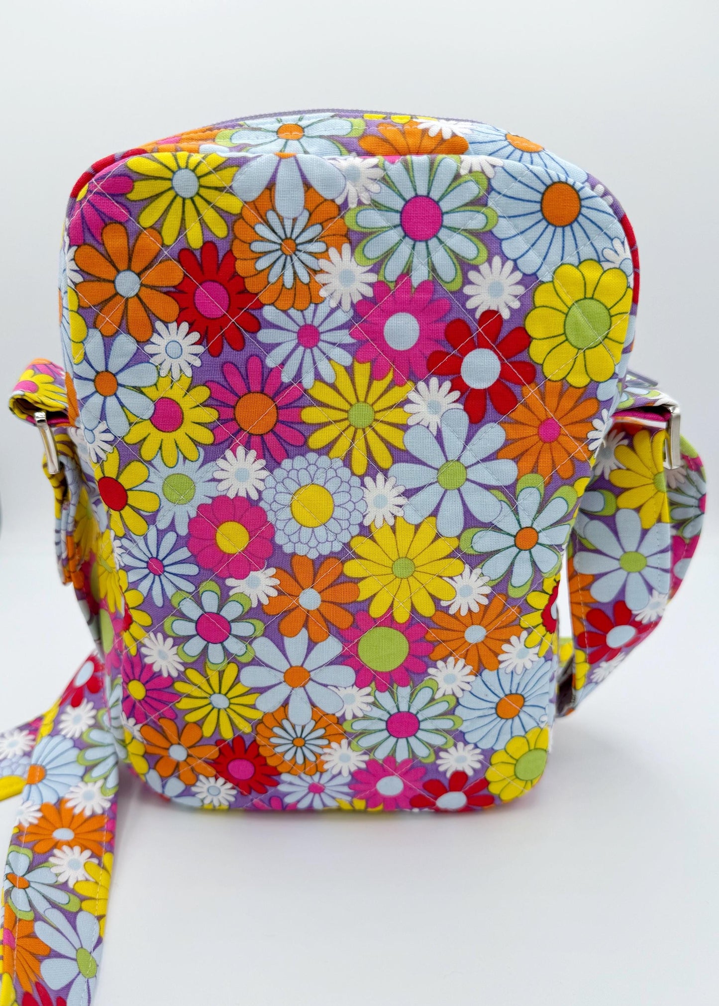 Flower Power Retro Crossbody Bag