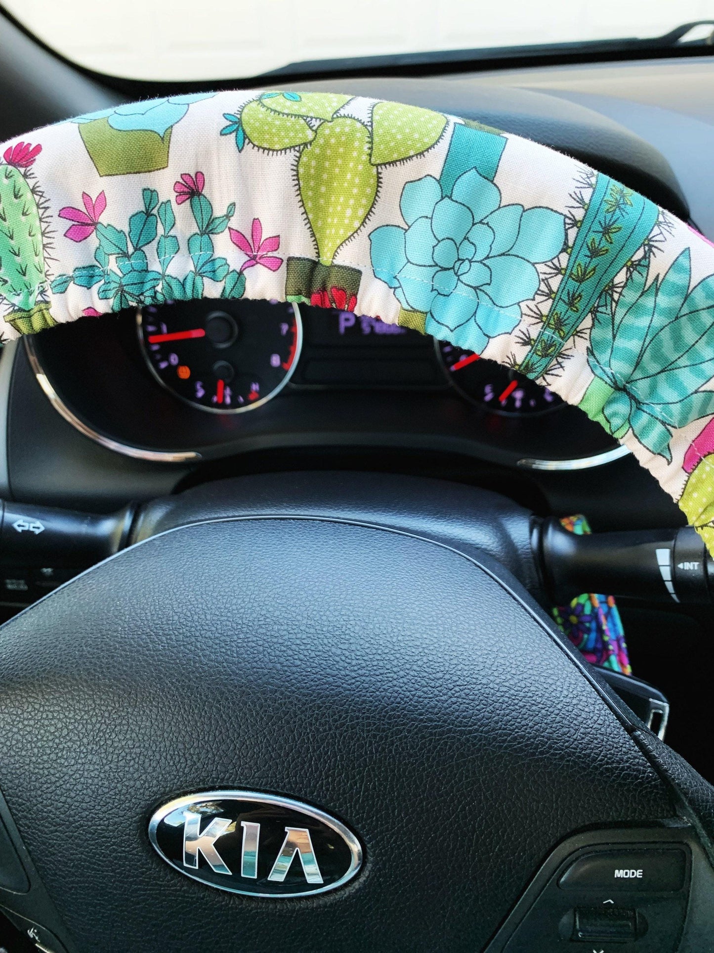 Cactus Succulent Steering Wheel Cover