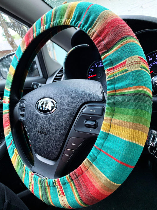 Western Serape Steering Wheel Cover
