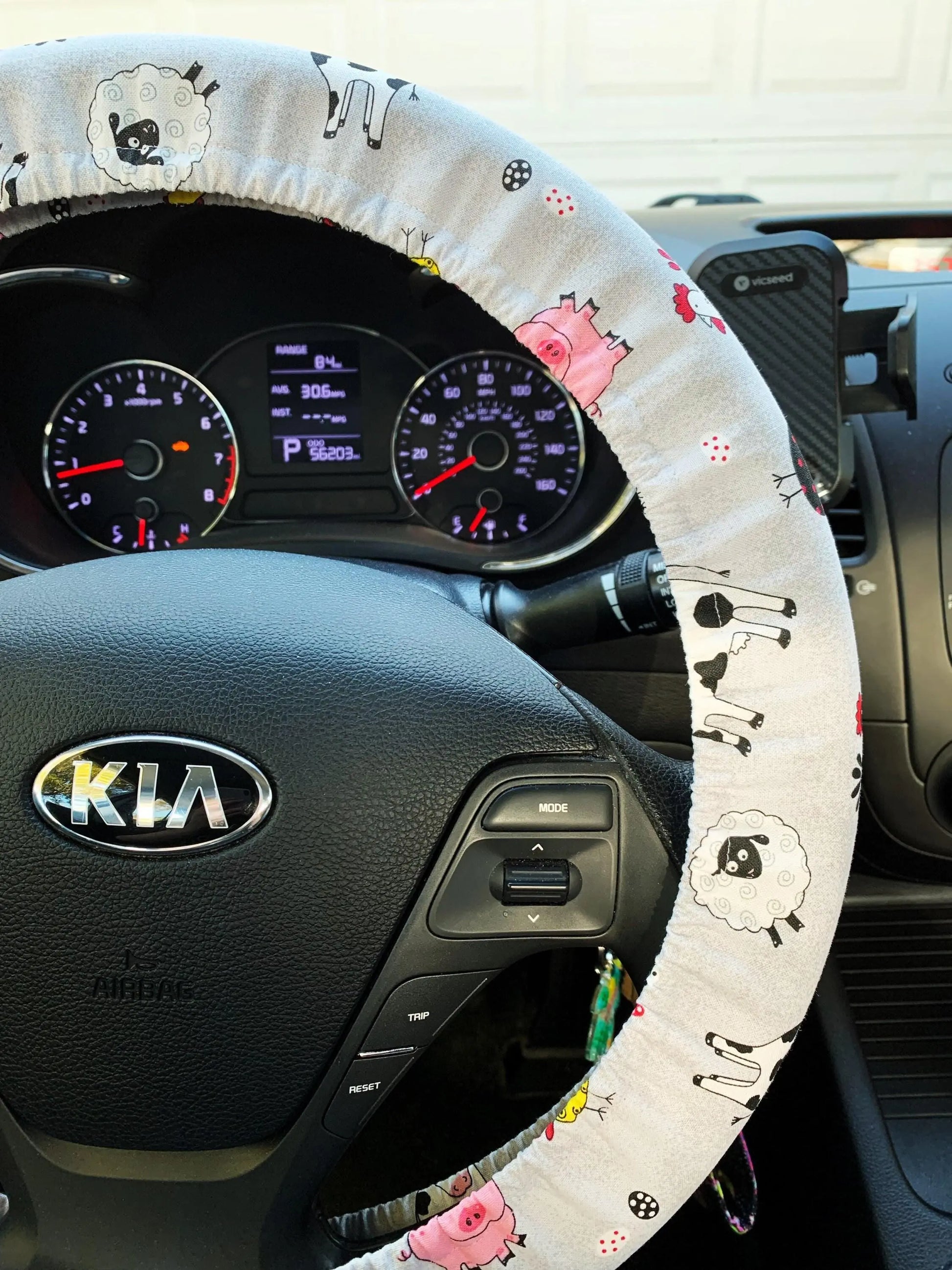 Farm Animal Steering Wheel Cover Moonshadow Caravan