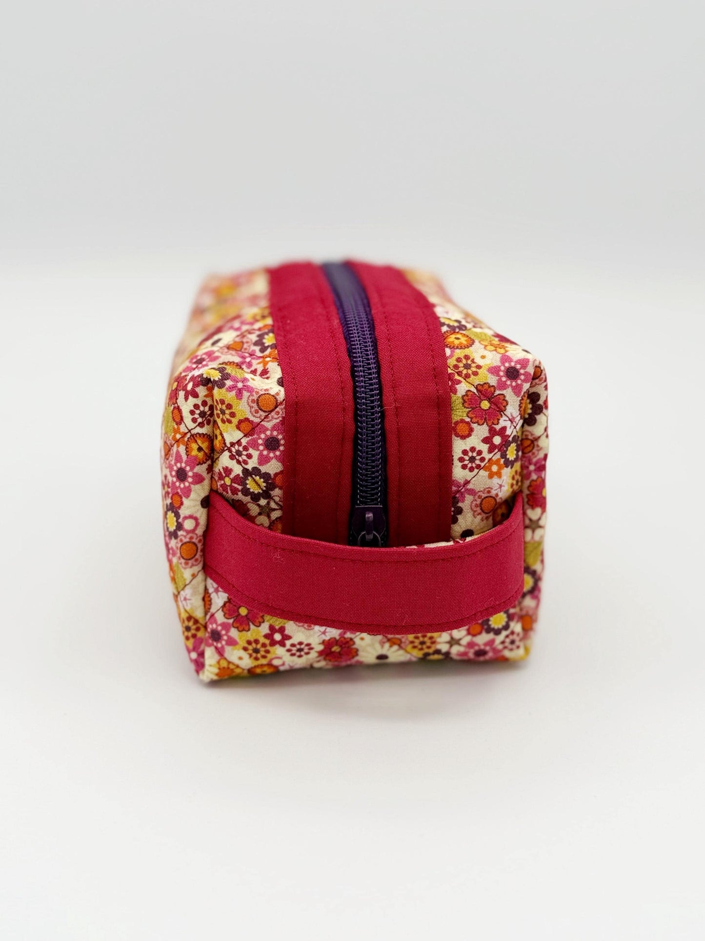 Wildflower Boxy Bag, Small Zippered Everything Bag