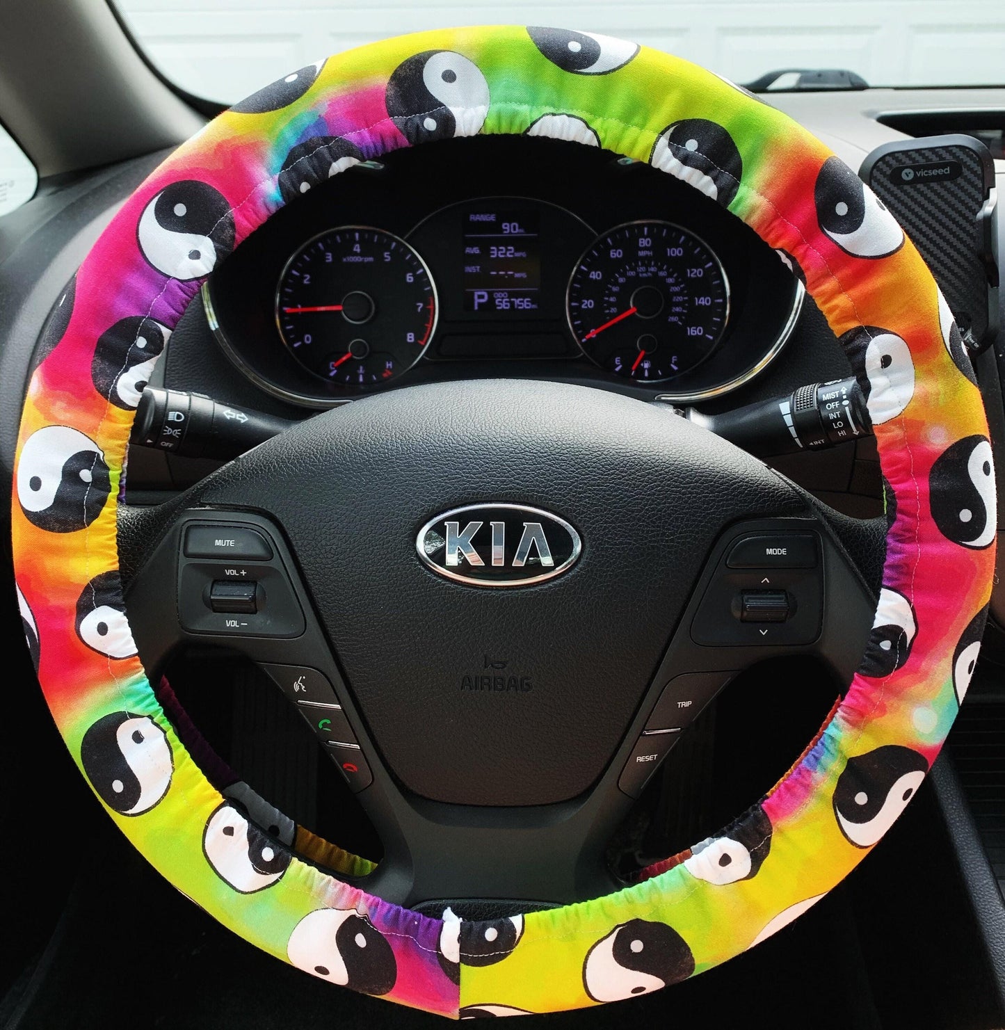 Yin Yang Steering Wheel Cover