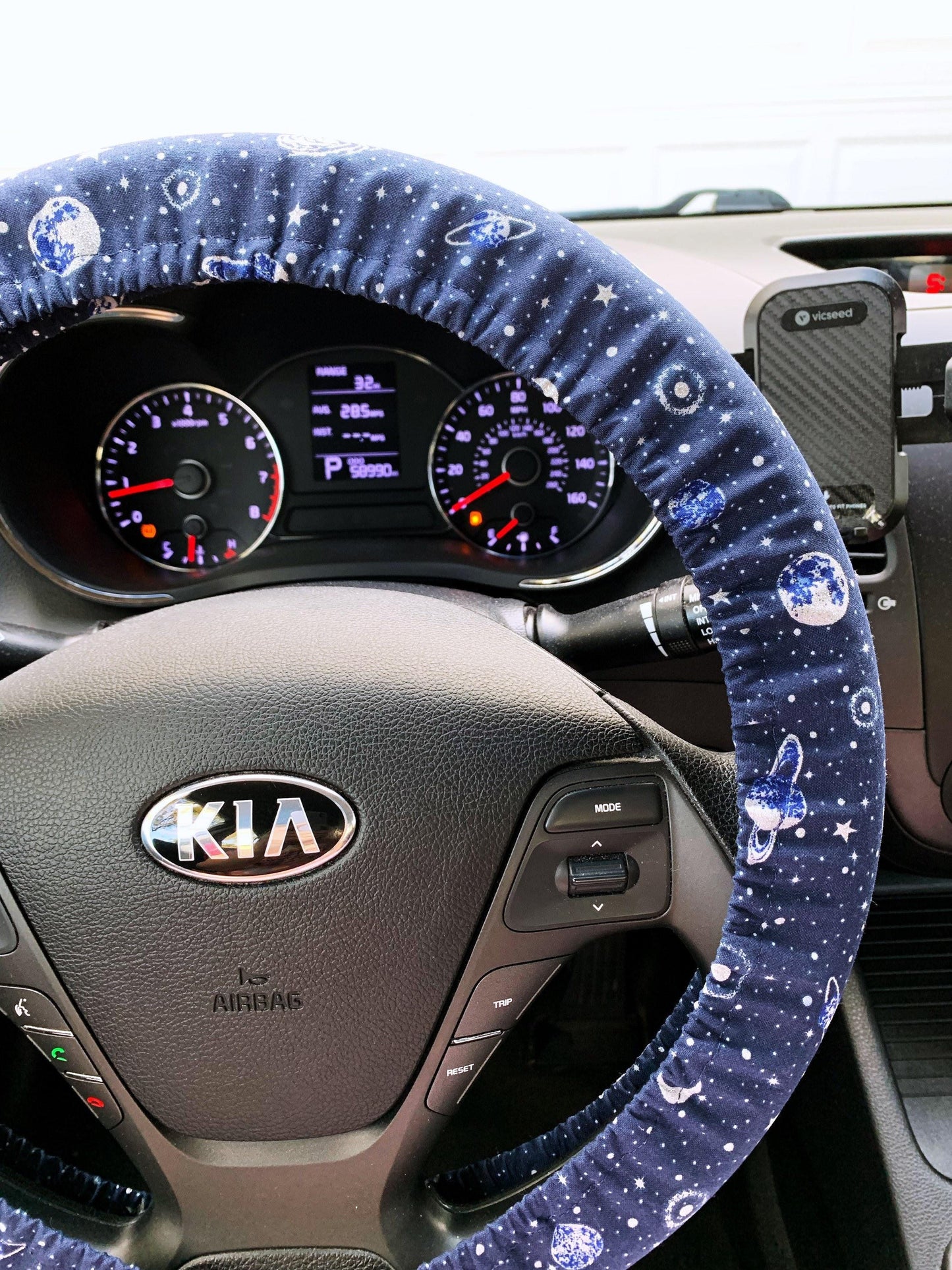 Navy Galaxy Steering Wheel Cover