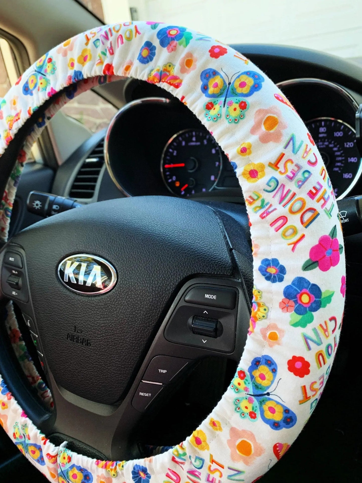 Bright Butterfly Steering Wheel Cover Moonshadow Caravan