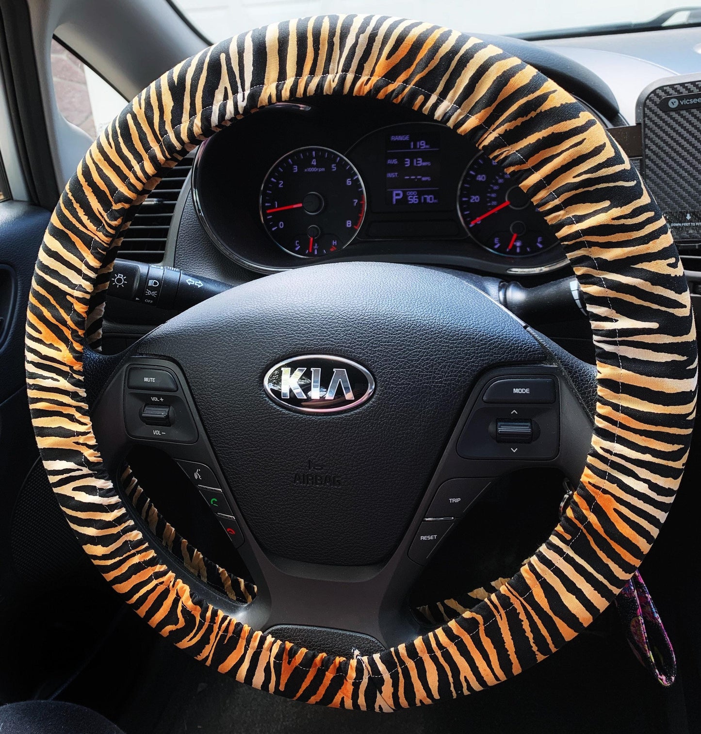 Tiger Stripe Steering Wheel Cover