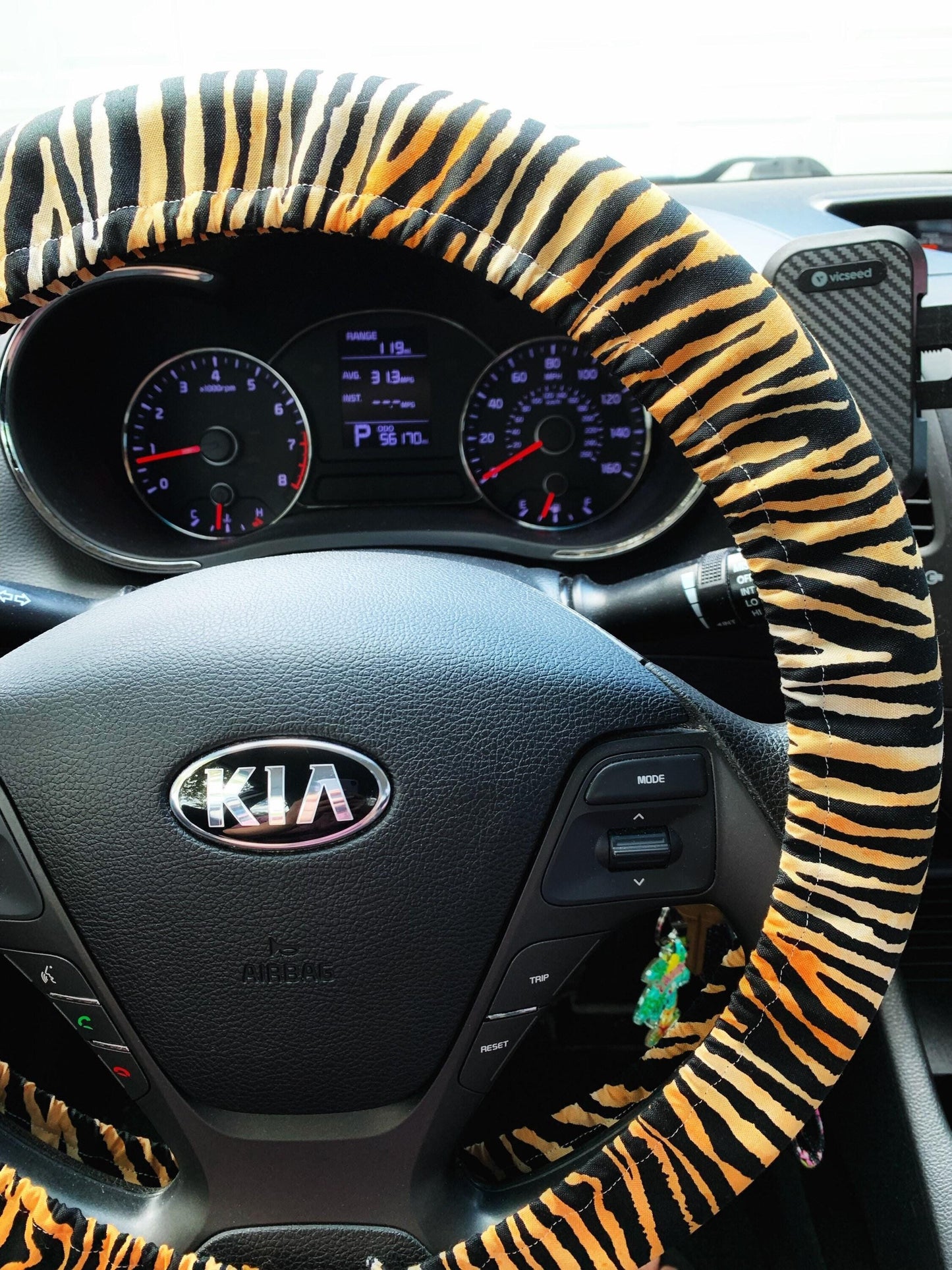 Tiger Stripe Steering Wheel Cover