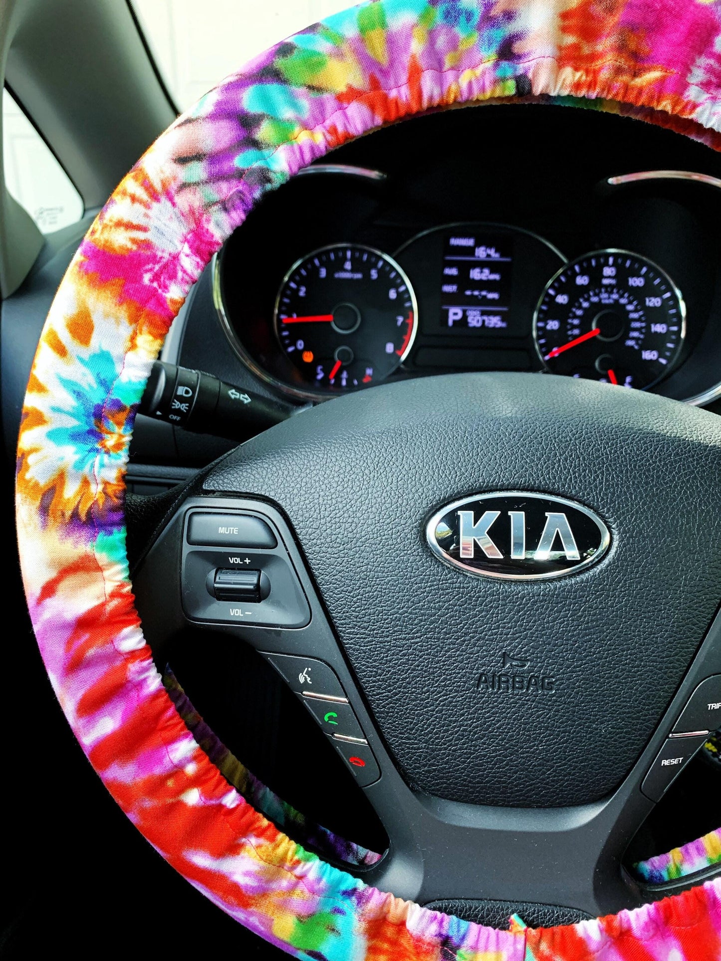 Tie Dye Steering Wheel Cover