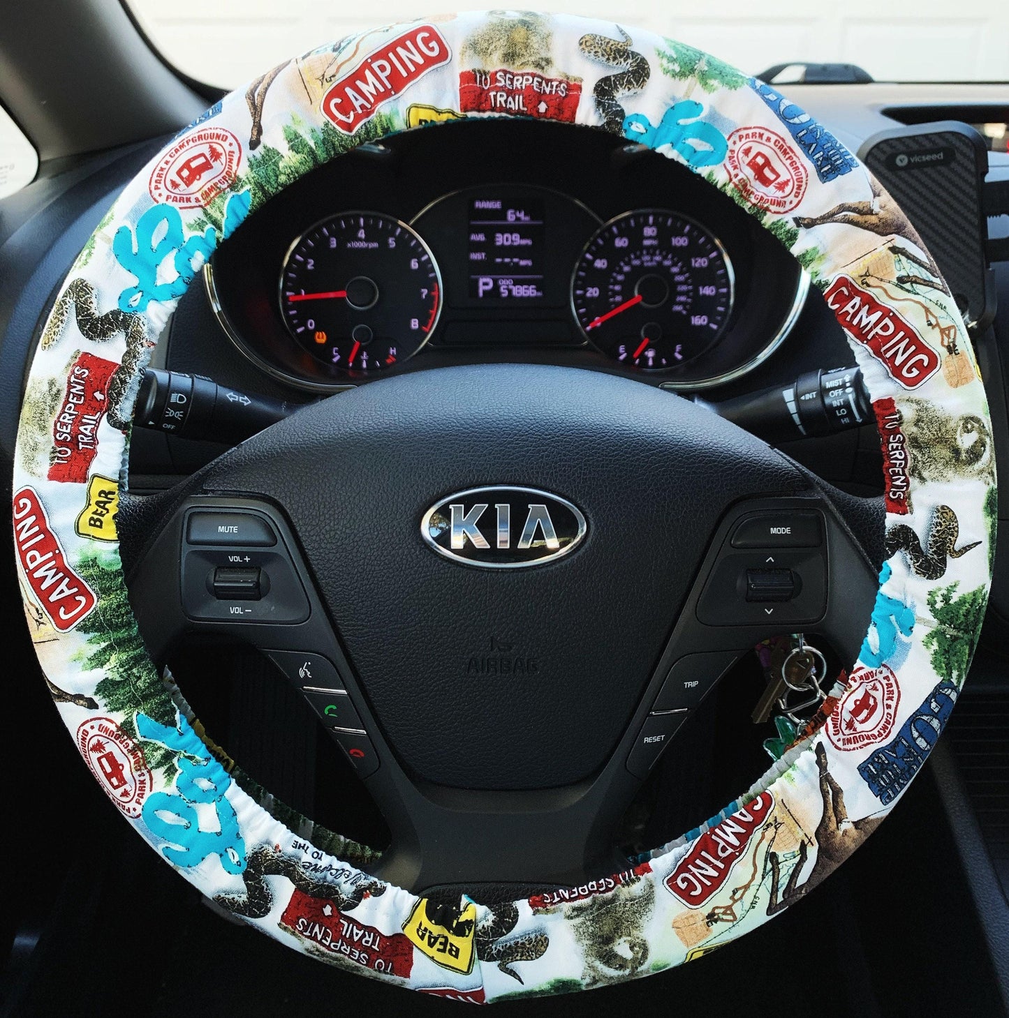 Camping Outdoors Steering Wheel Cover