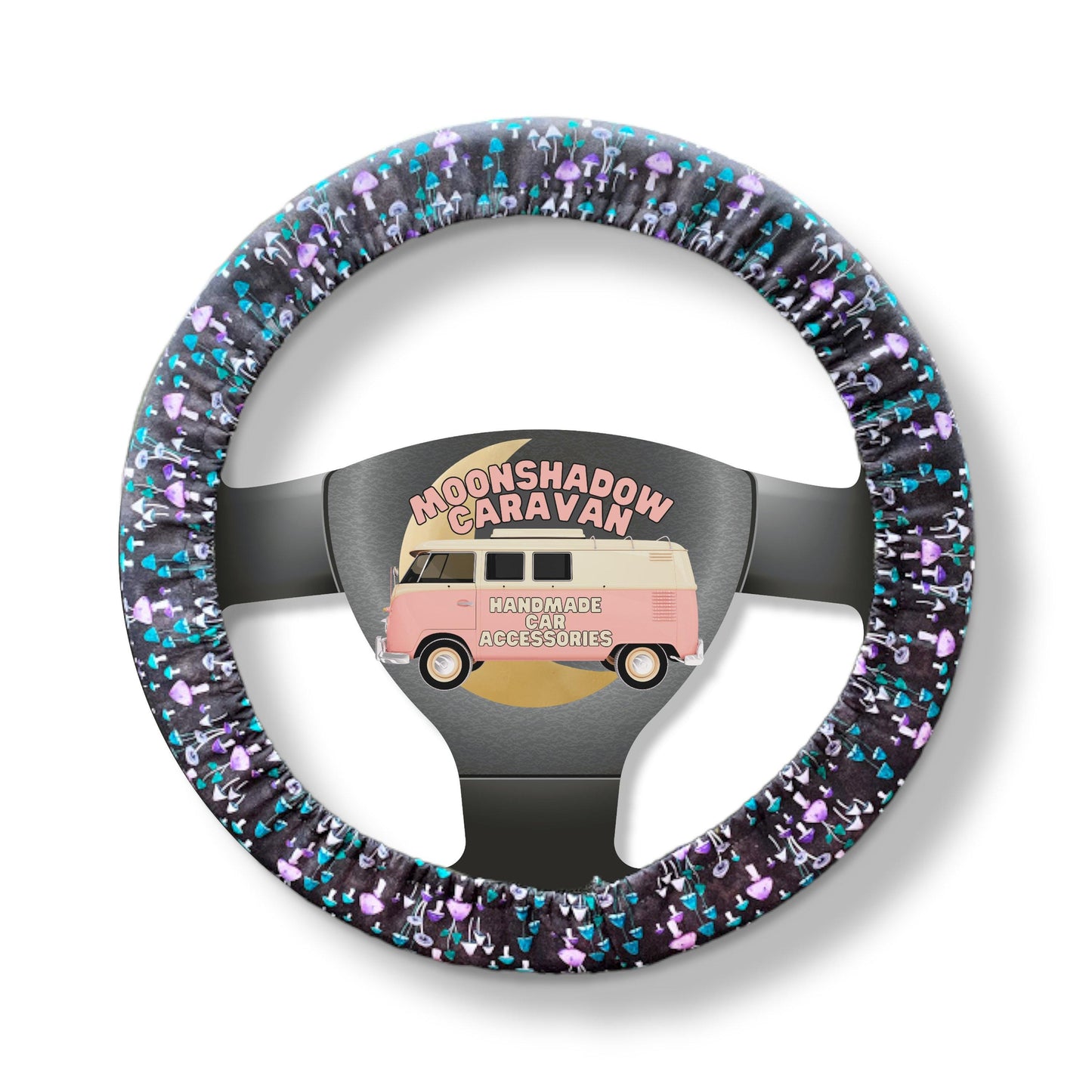 Psychedelic Mushroom Steering Wheel Cover