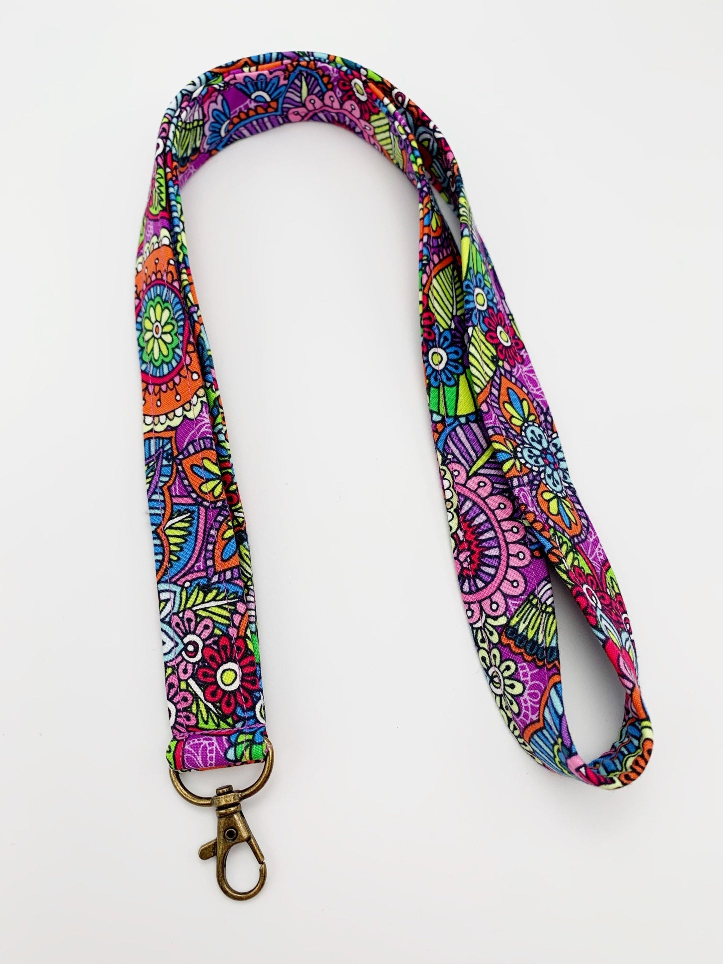 Flower, Butterly, Paisley Lanyard Badge Holder