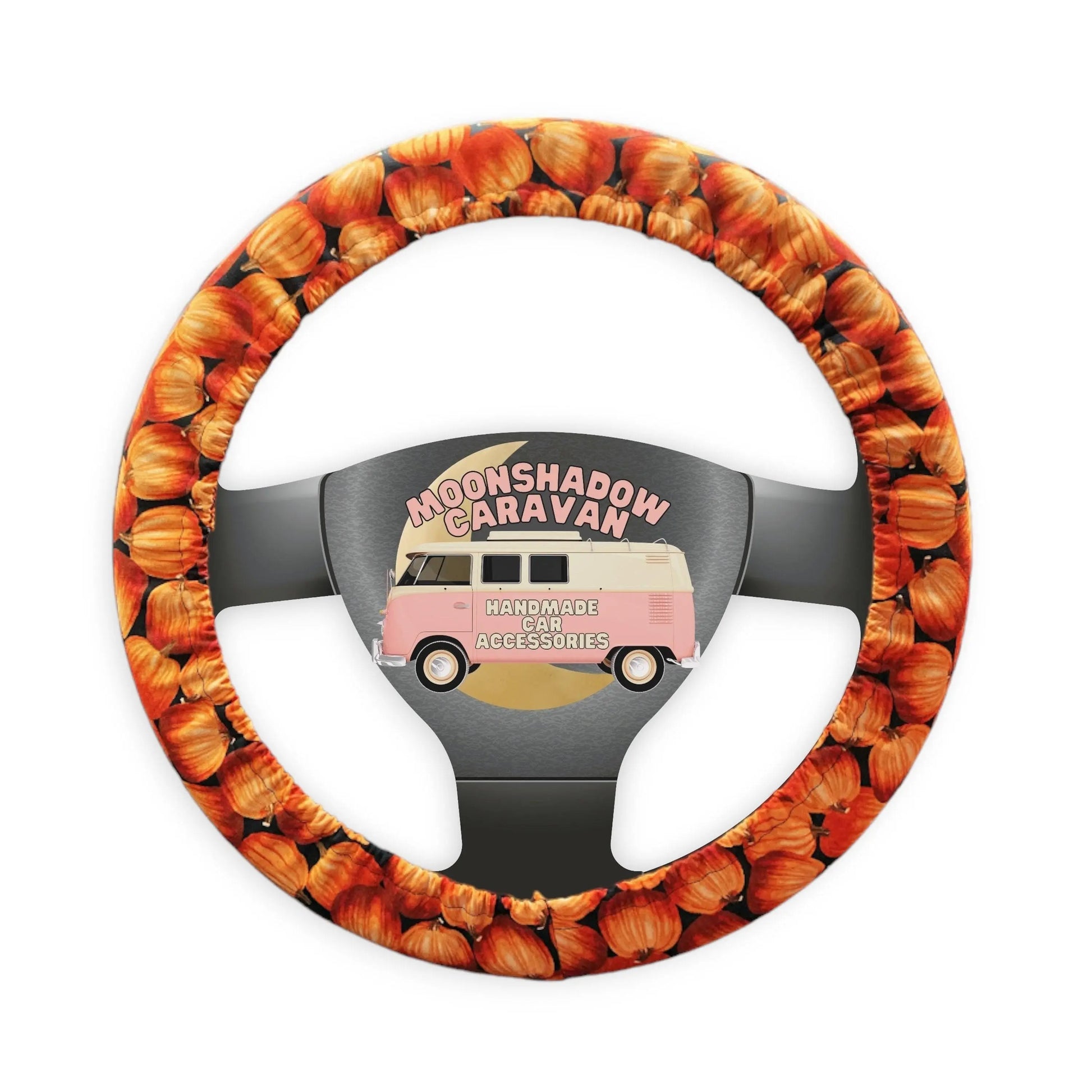 Fall Pumpkin Steering Wheel Cover Moonshadow Caravan