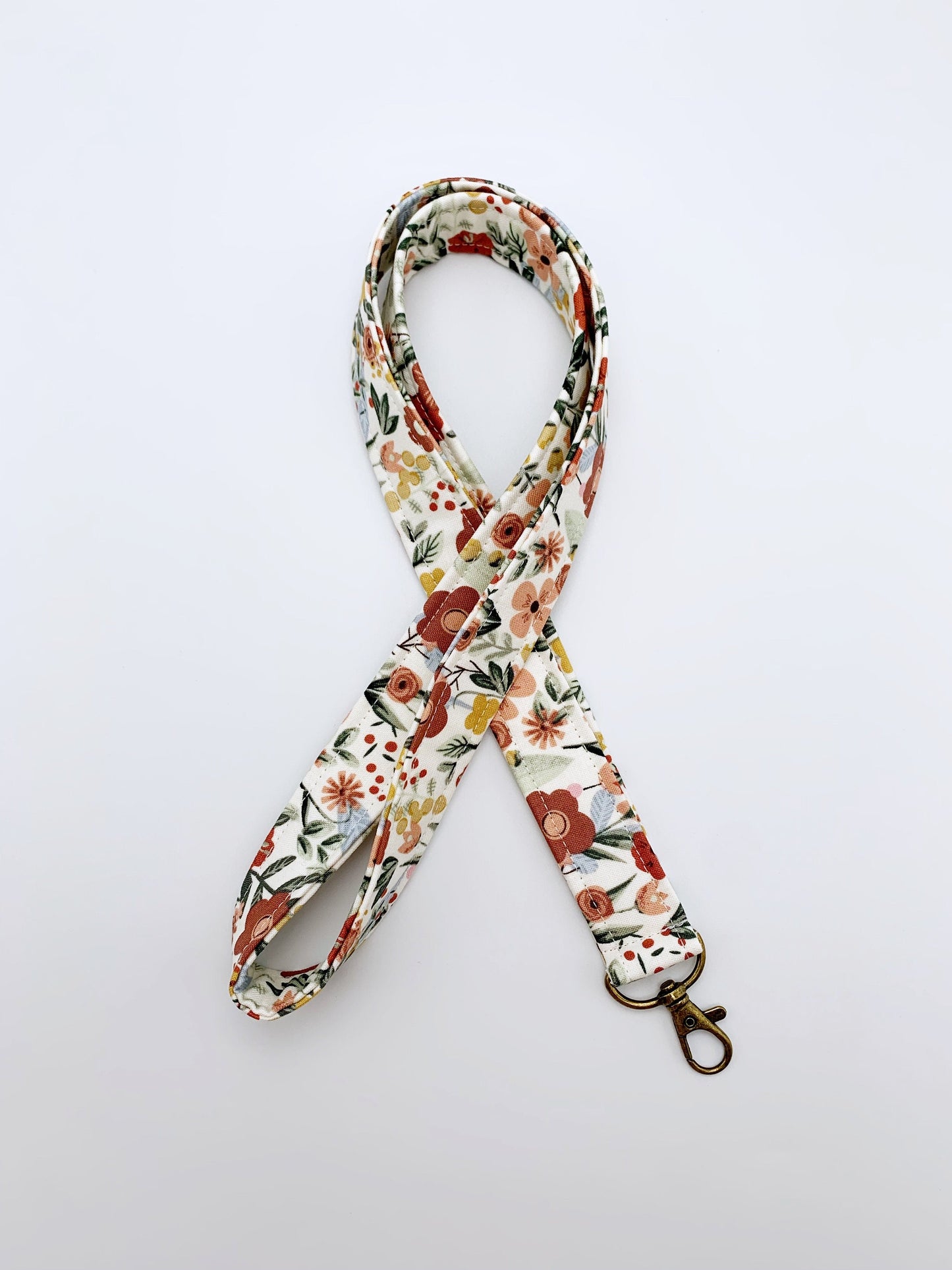 Boho Wildflower Lanyard Badge Holder