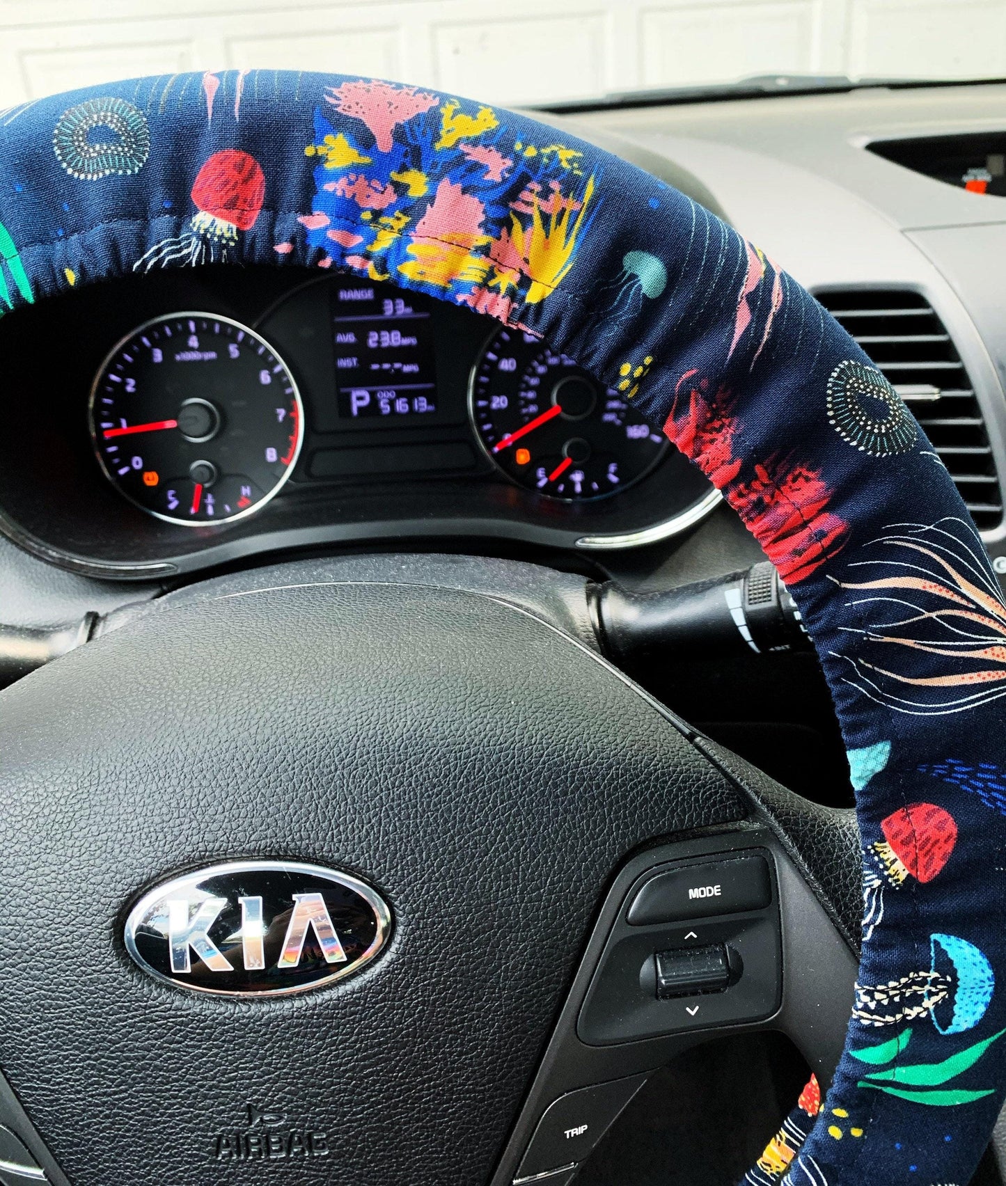 Jellyfish Ocean Steering Wheel Cover