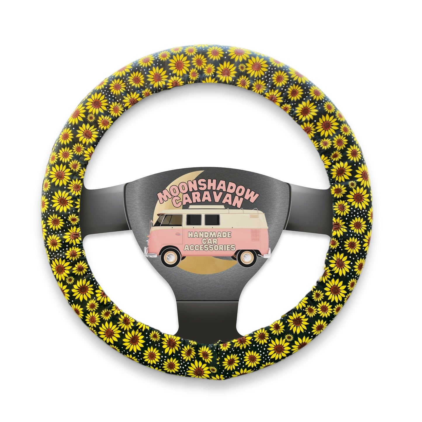 Sunflower Steering Wheel Cover