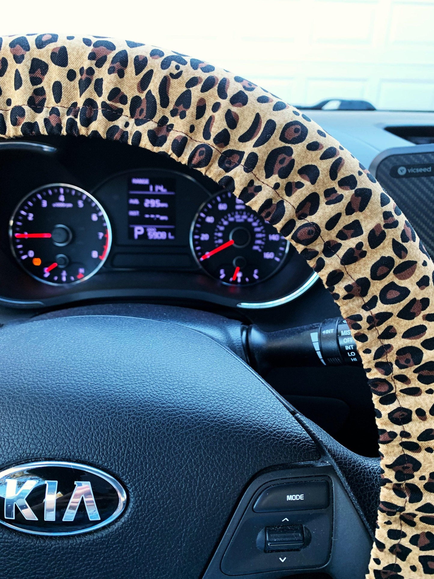 Leopard Print Steering Wheel Cover