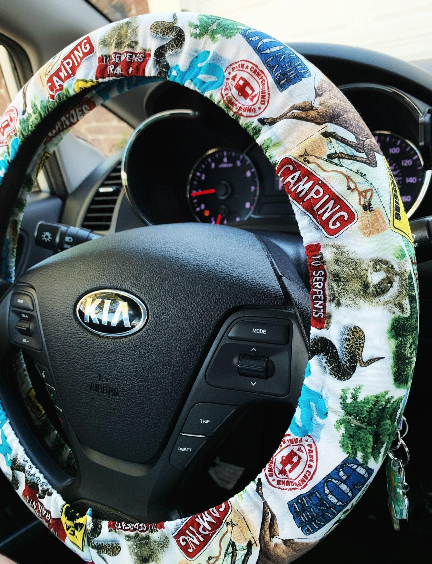 Camping Outdoors Steering Wheel Cover